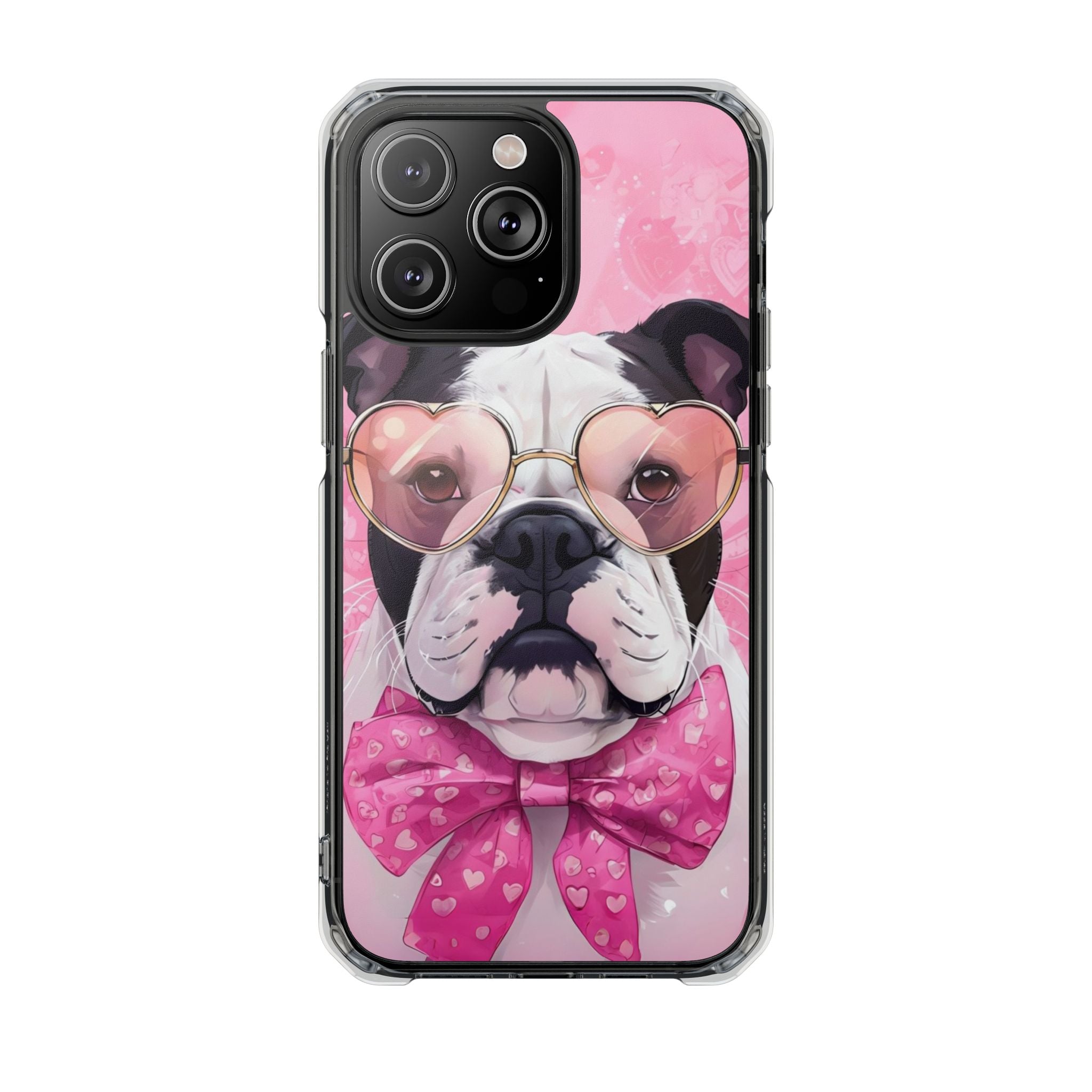 Puppy Love Valentine's Day Protection Phone Case (Black/English)