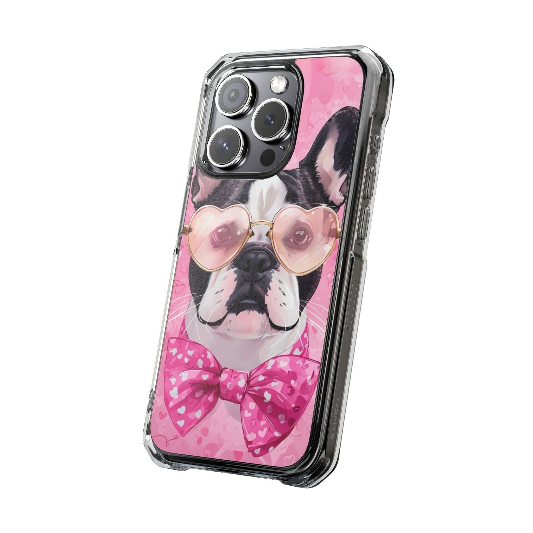 Puppy Love Protection Valentine's Day Phone Case (French)