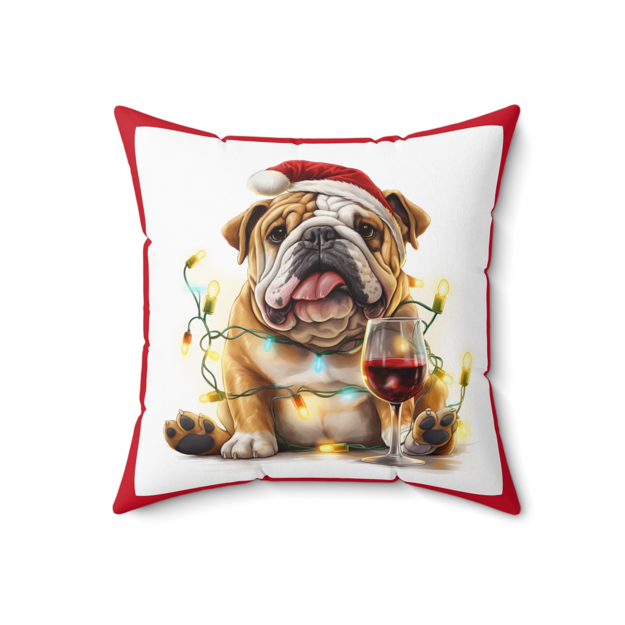 Tipsy Bully Holiday Pillow (Brown English)