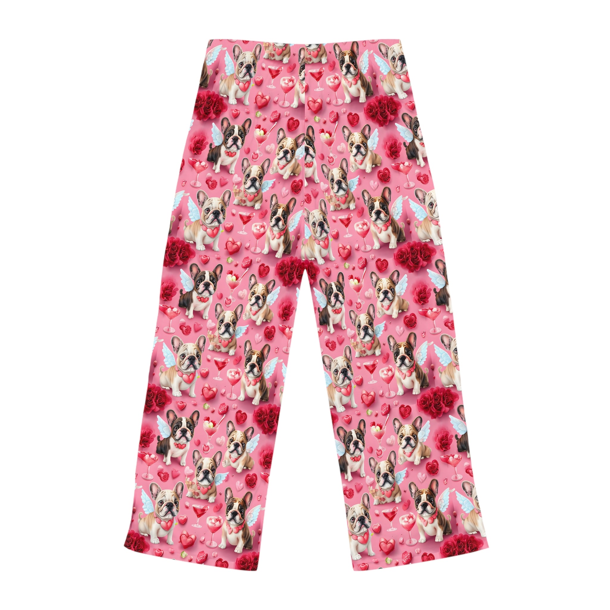 Bulldog Valentine’s Day Pajama Bottoms (French)