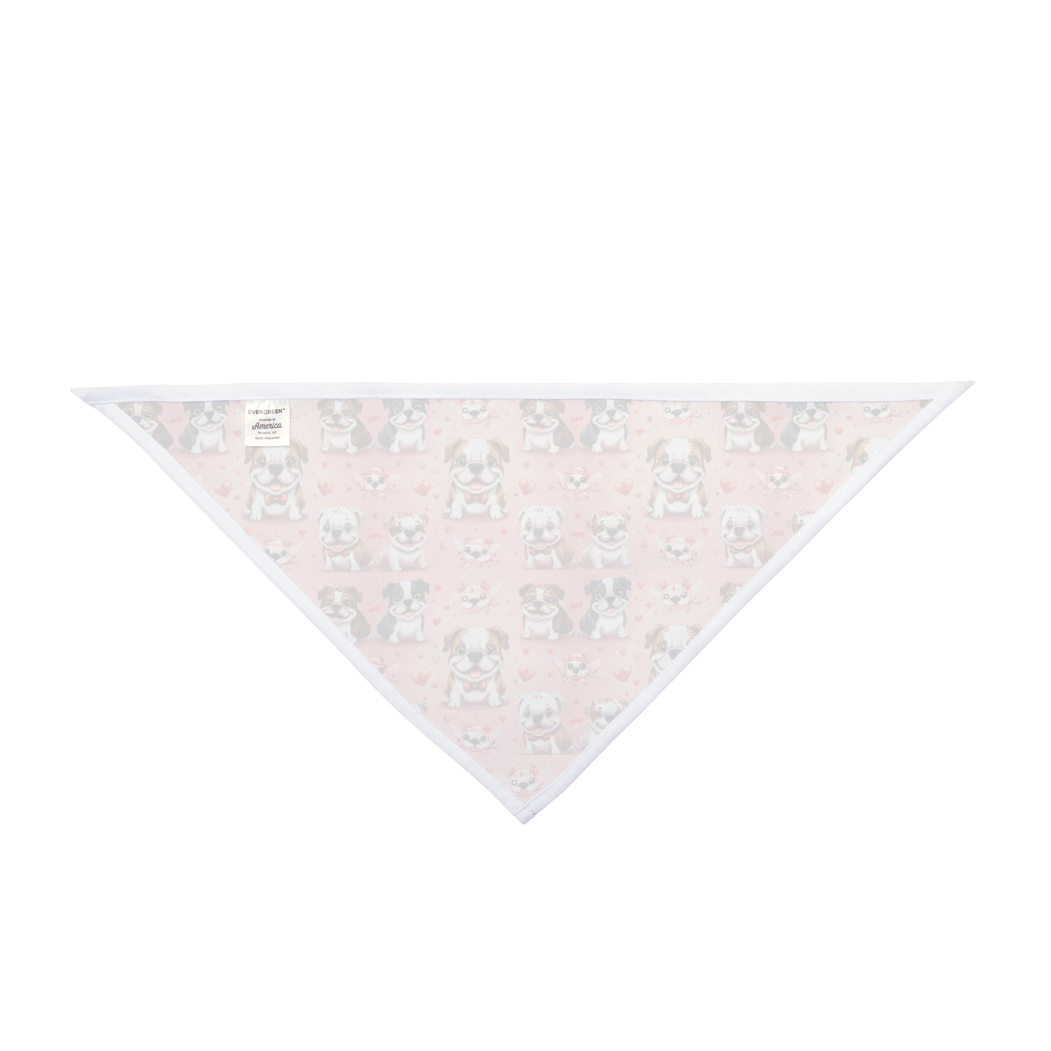 Valentine's Day Bulldog Dog Bandana: For the Love of Bulldogs (English)