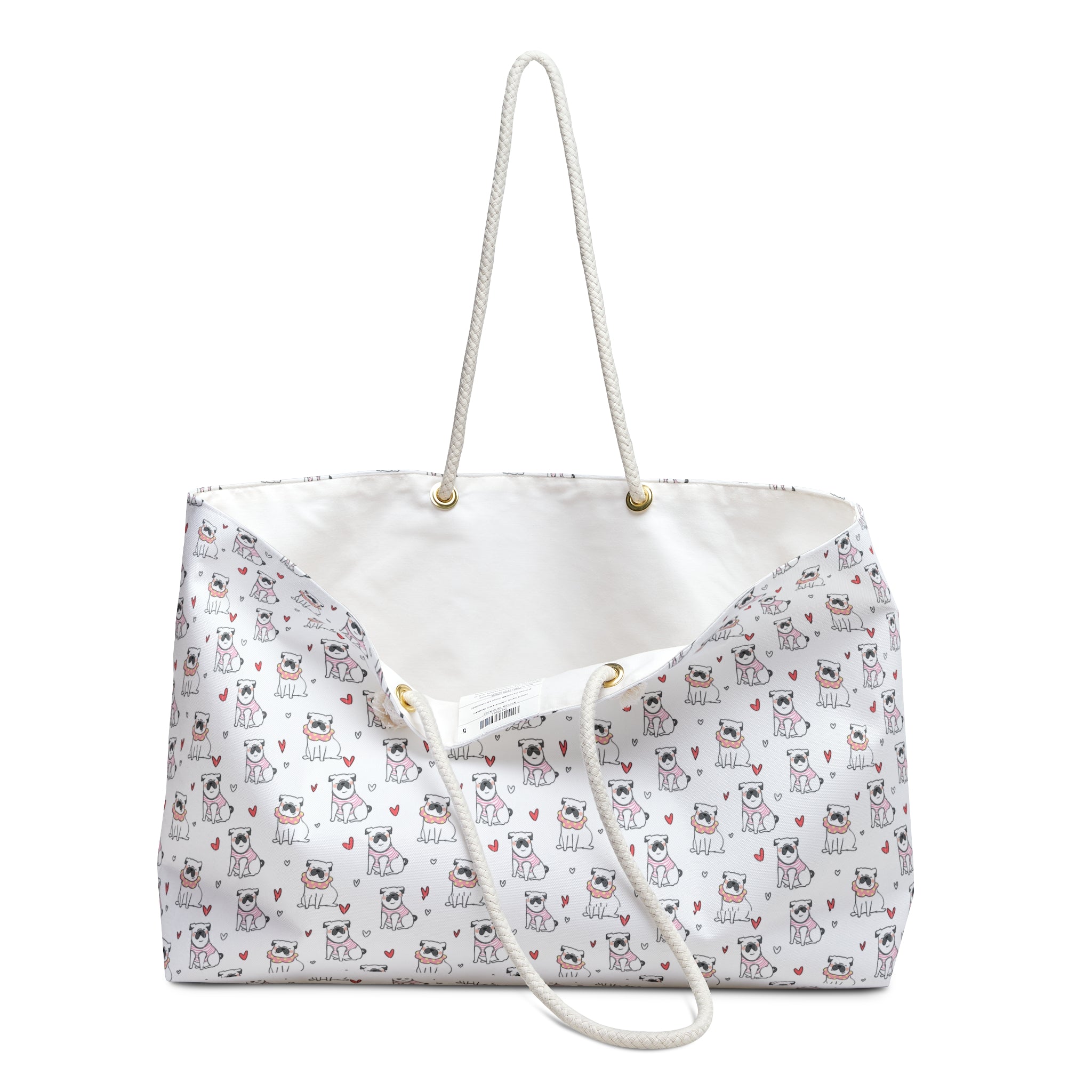 Bulldog Bliss All-Over-Print Weekender Bag (English)