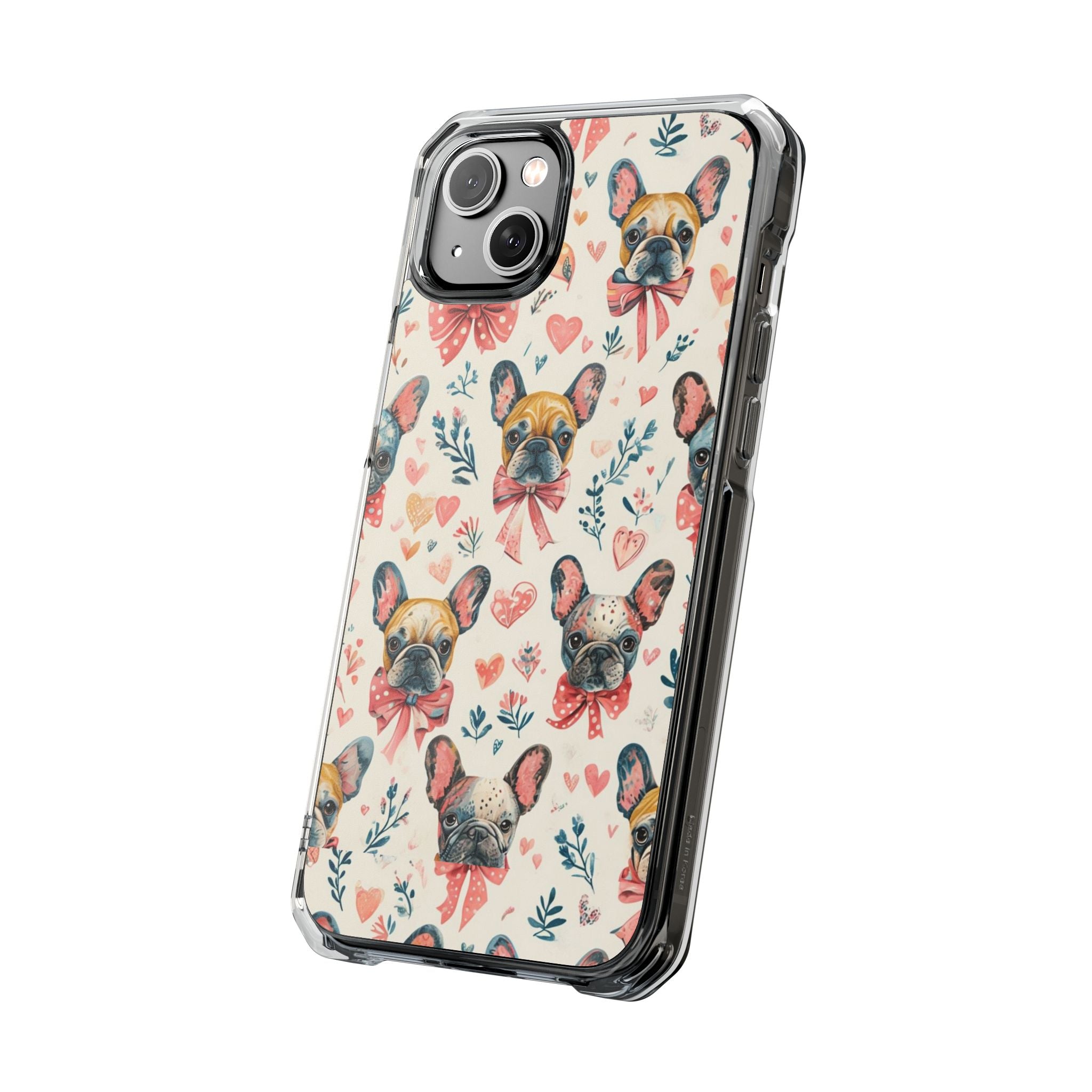 Puppy Love Protection Phone Case (Coquette/French)