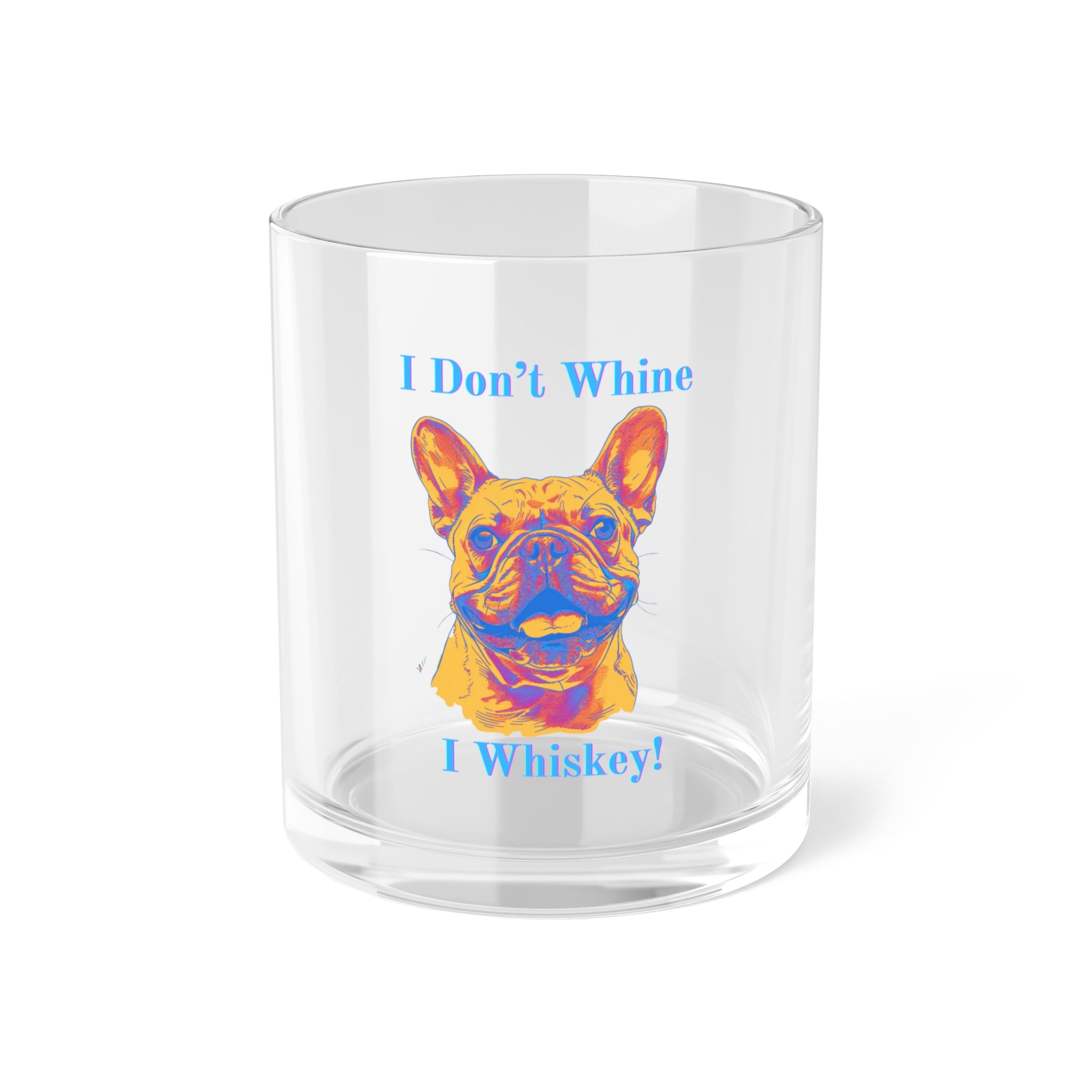 Bulldog Spirit Whiskey Glasses: Bourbon Kisses & Bulldog Wishes (French)