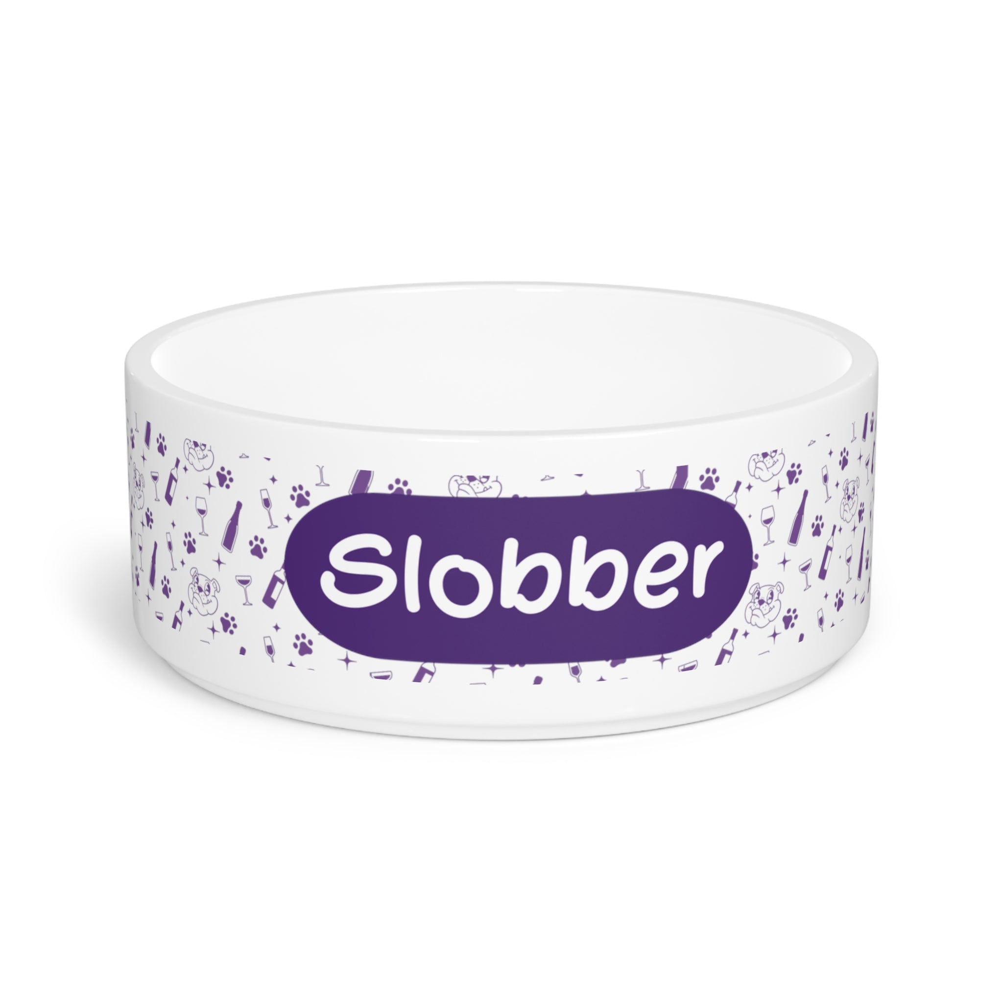 Tipsy Bully "Slobber" Dog Food Bowl (Purple)