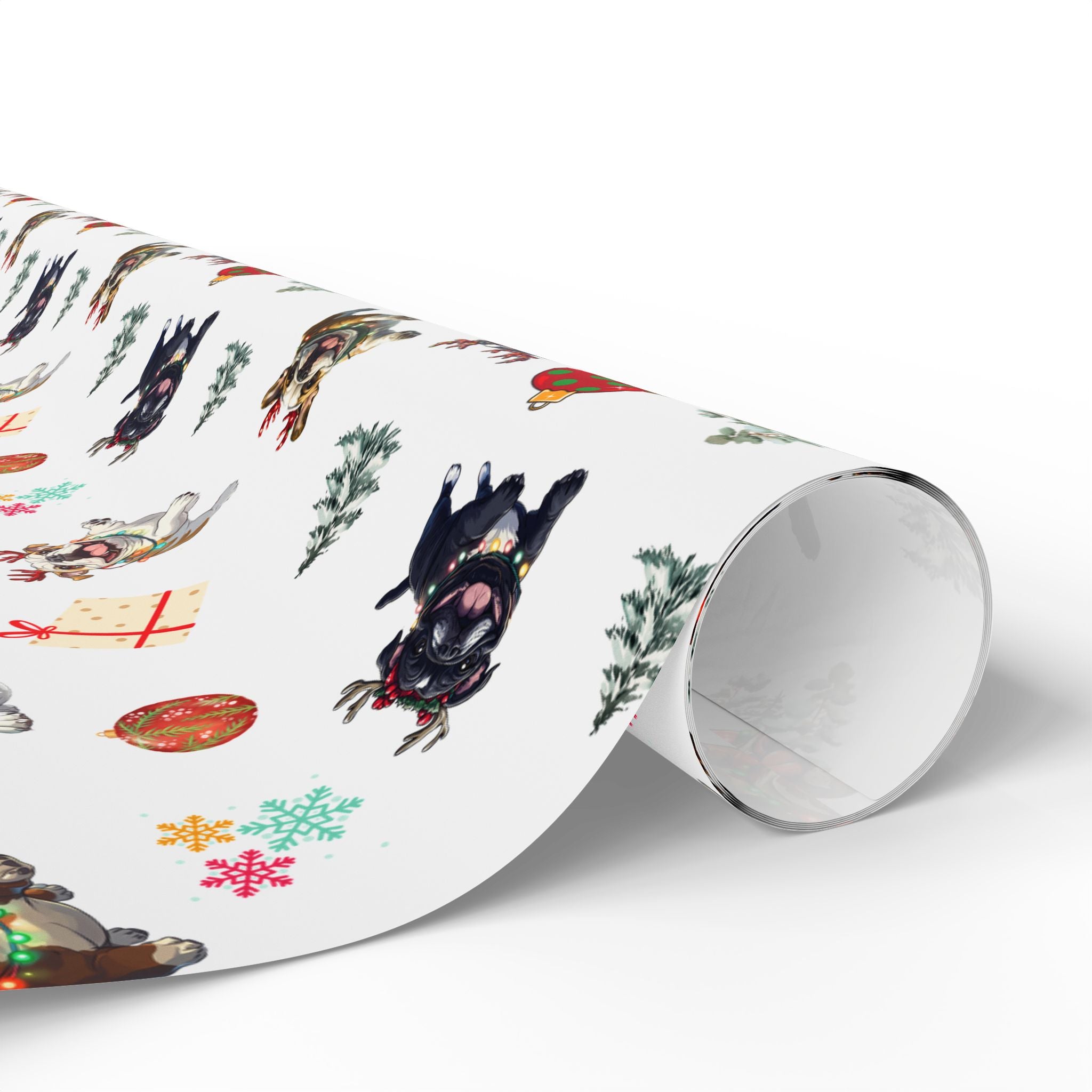 "Santa’s Tipsy Crew" Christmas Wrapping Paper (English)