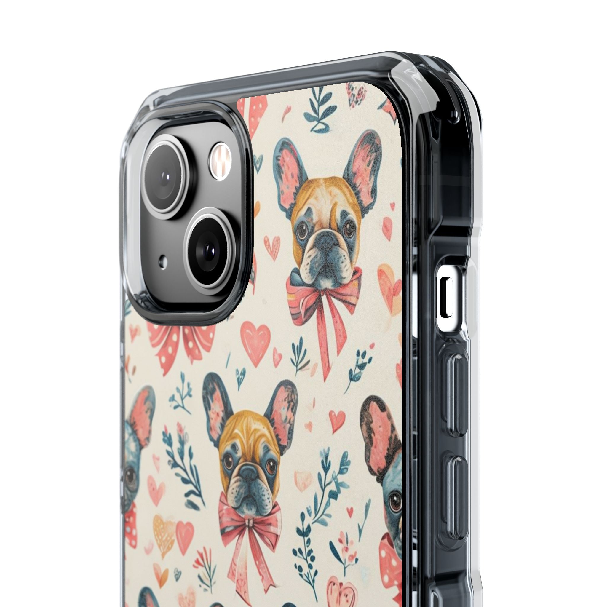 Puppy Love Protection Phone Case (Coquette/French)