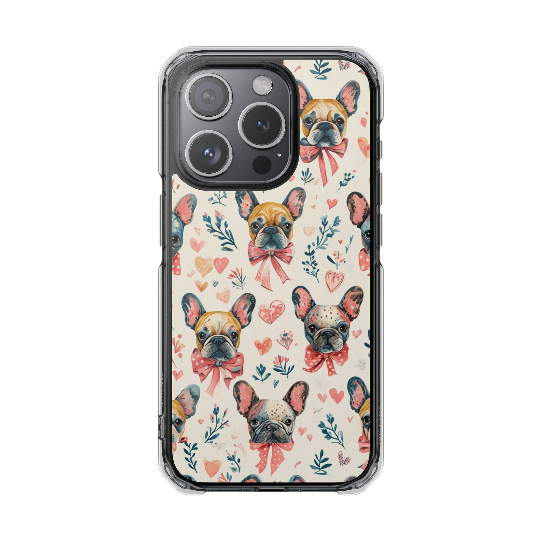 Puppy Love Protection Phone Case (Coquette/French)