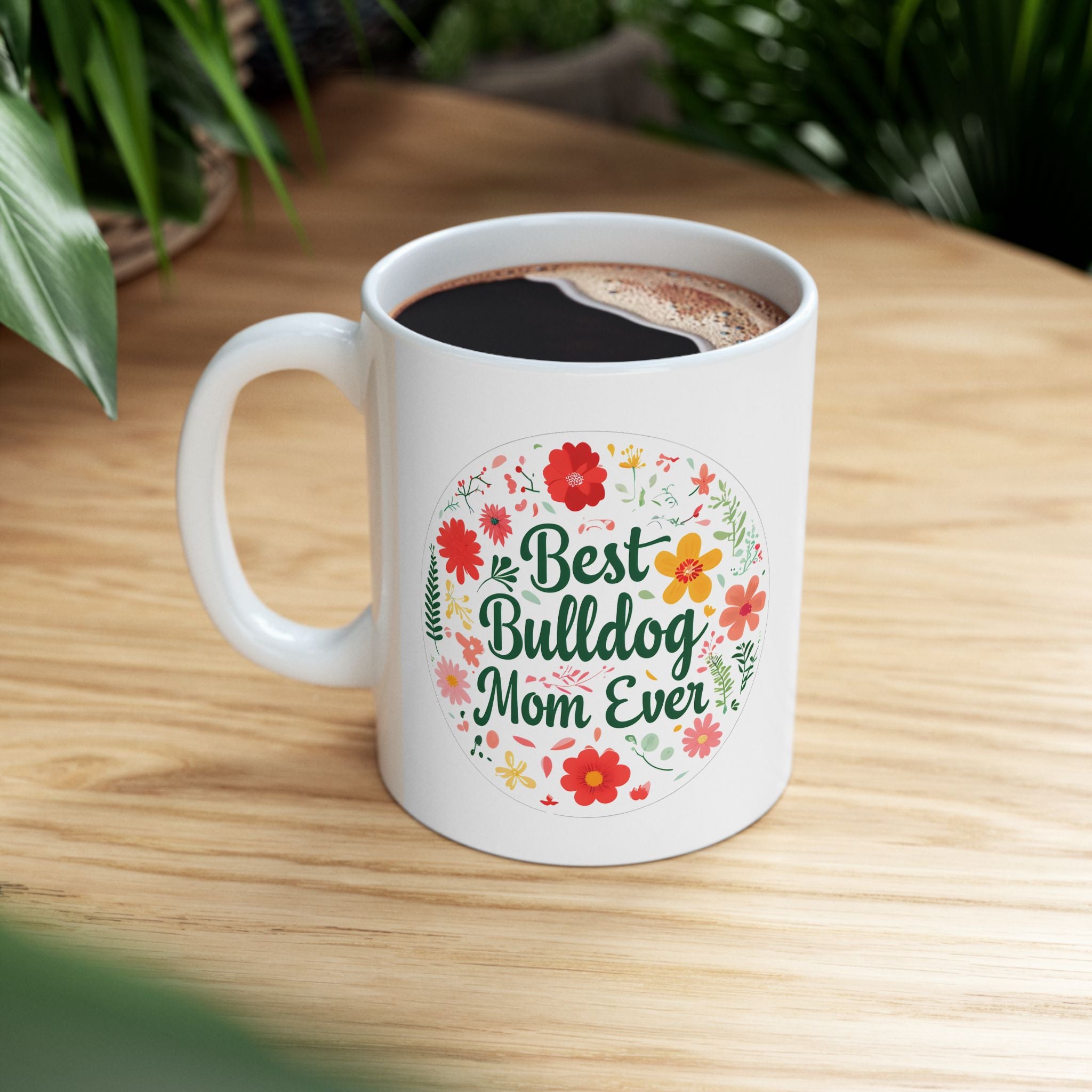 Bulldog Mom Coffee Mug (English/French)