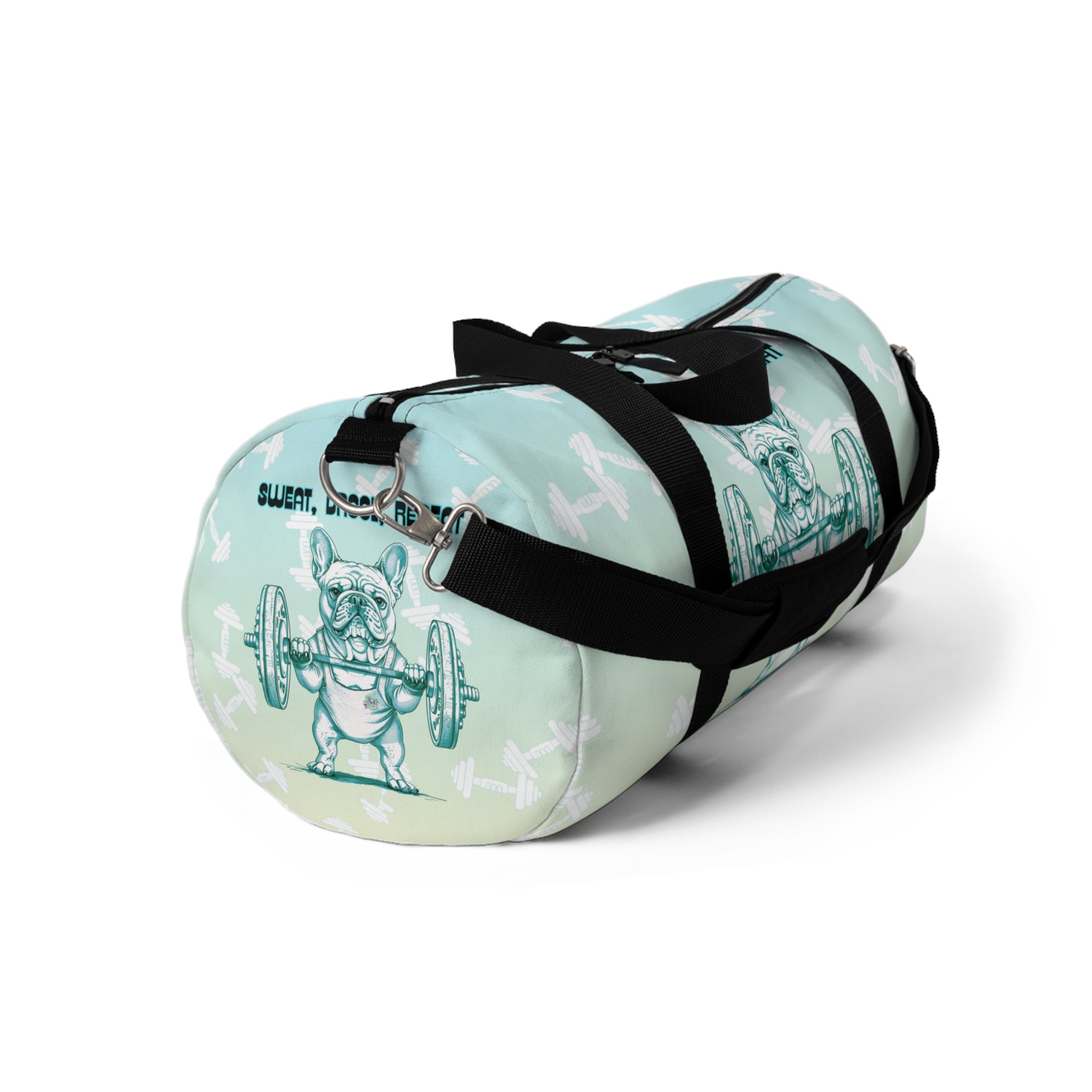 Tipsy Bully Ripped Bulldog Gym Bag (French/Green)