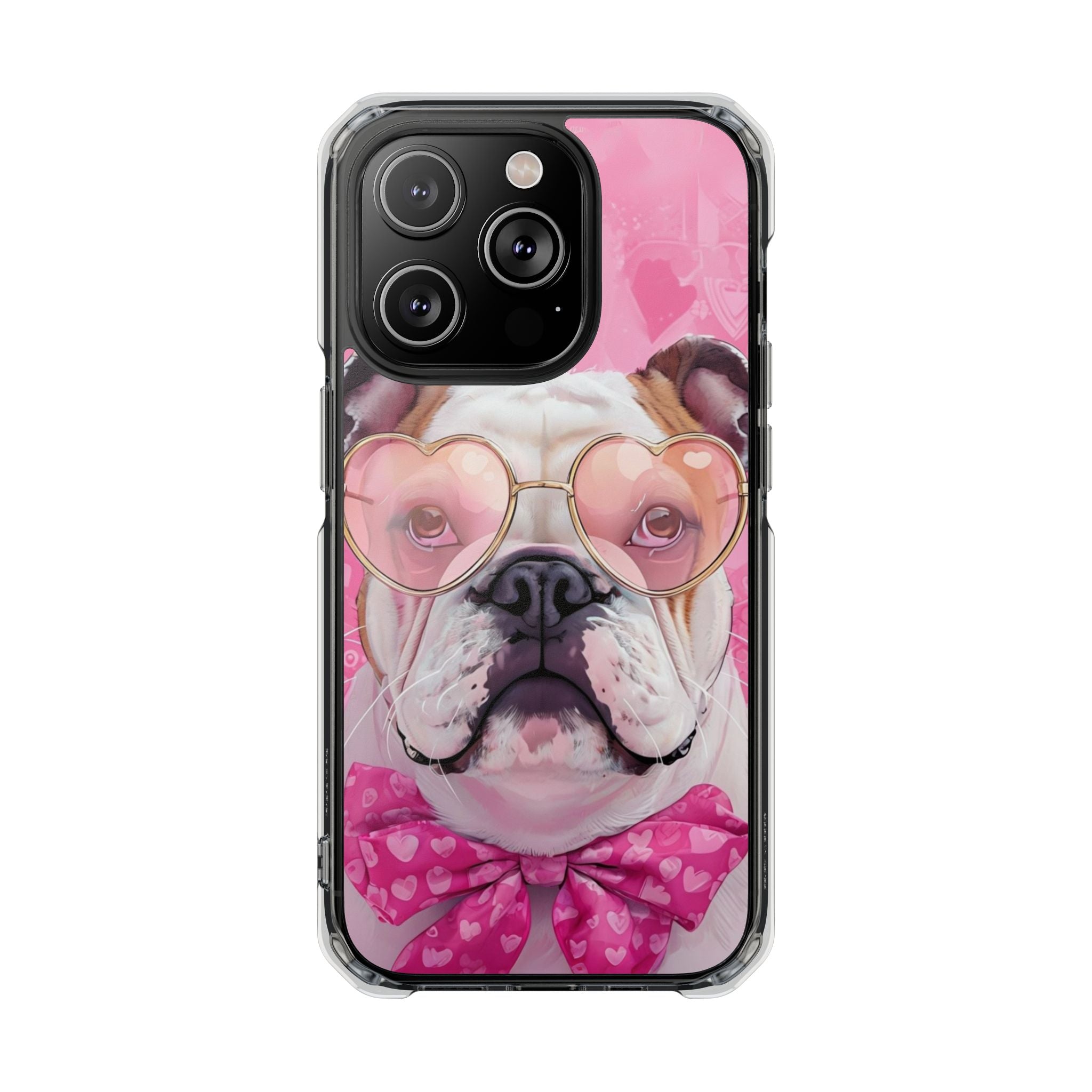 Puppy Love Protection Valentine's Day Phone Case (White/English)