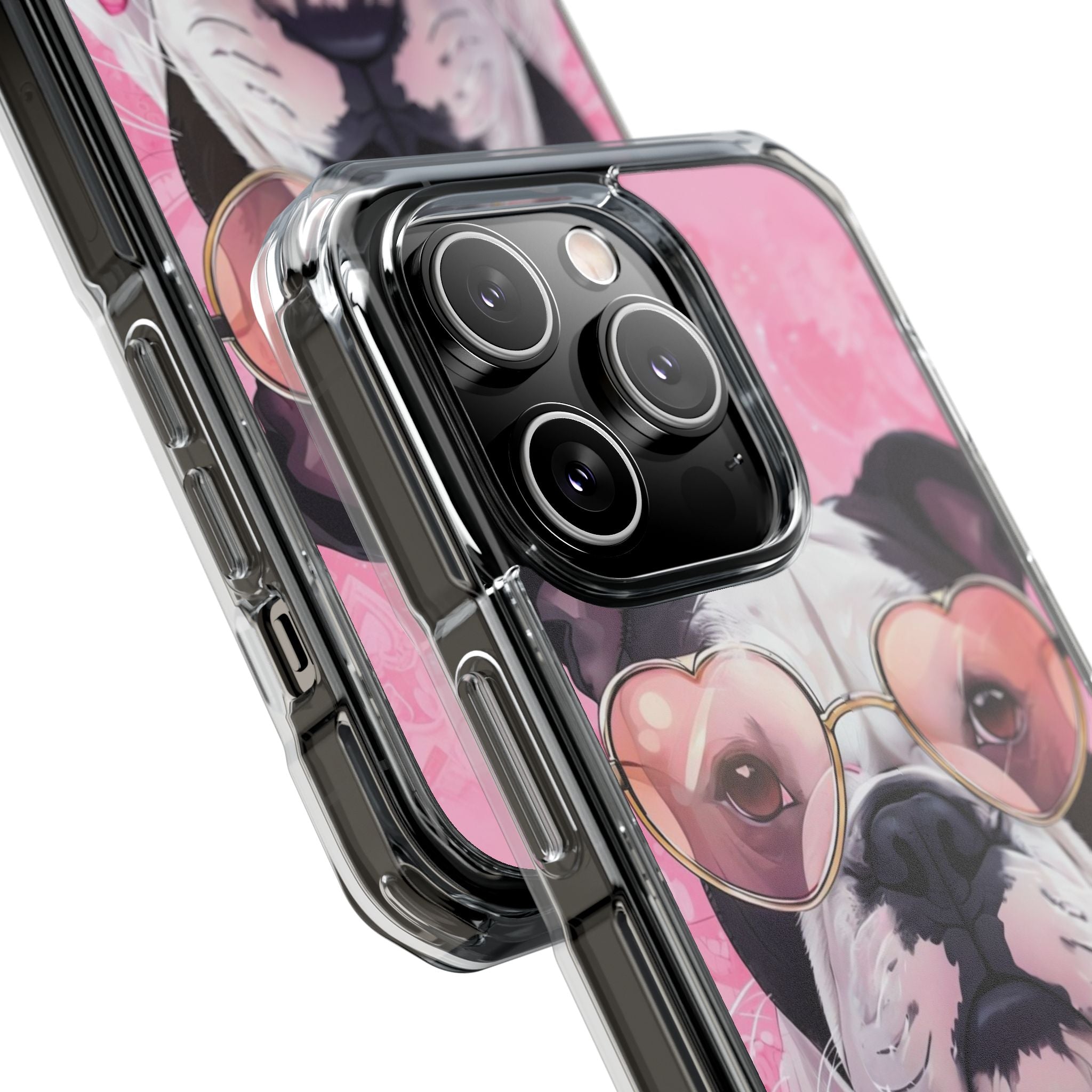 Puppy Love Valentine's Day Protection Phone Case (Black/English)