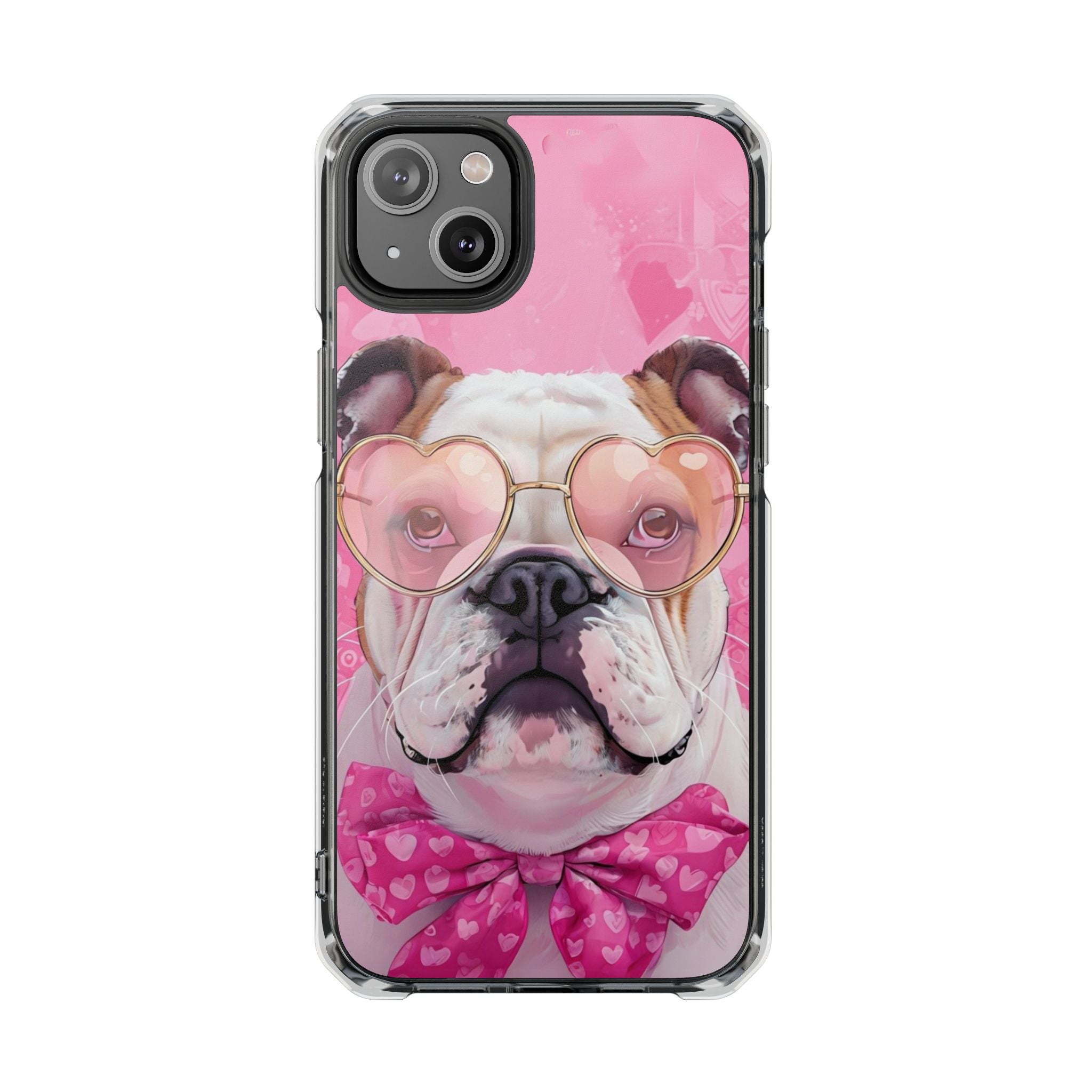 Puppy Love Protection Valentine's Day Phone Case (White/English)