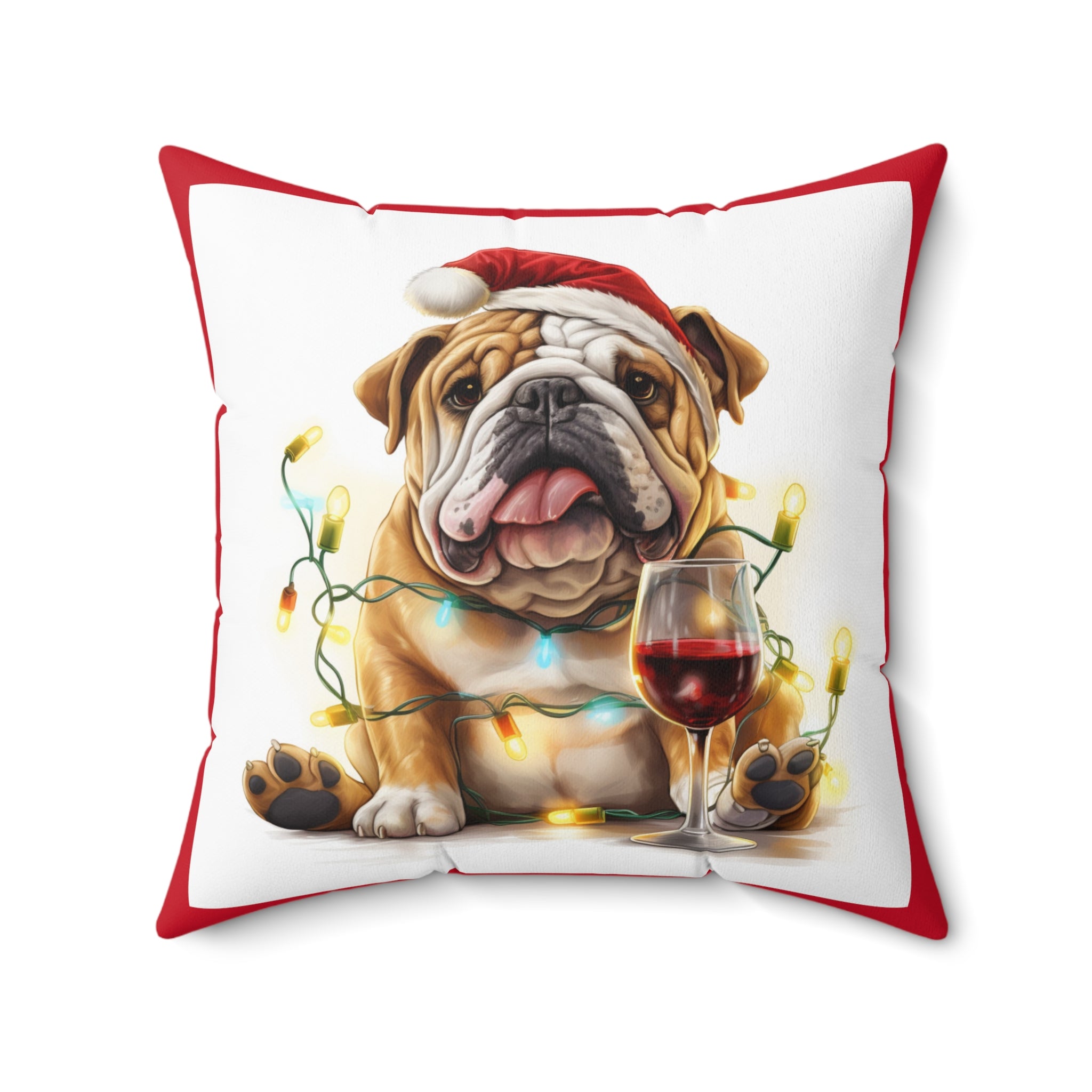 Tipsy Bully Holiday Pillow (Brown English)