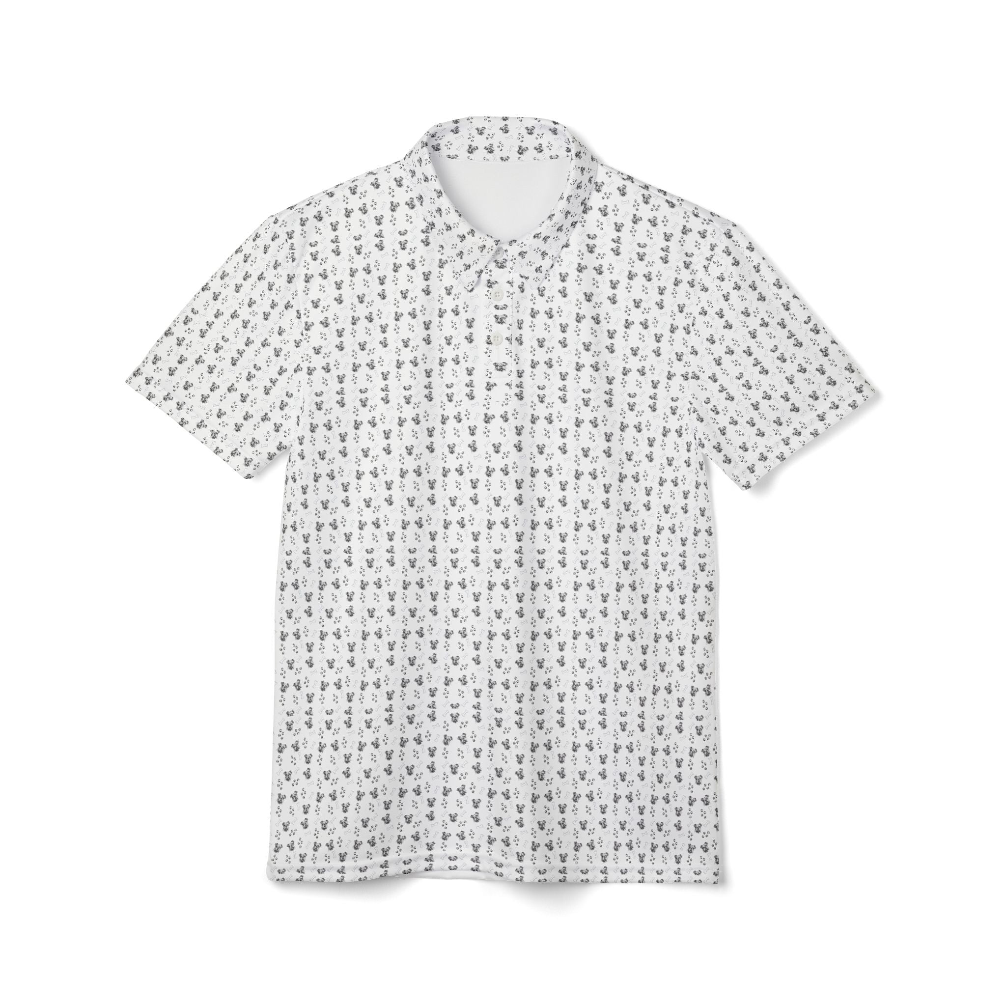 Bulldog Lovers' All-Over Print Unisex Polo (English)