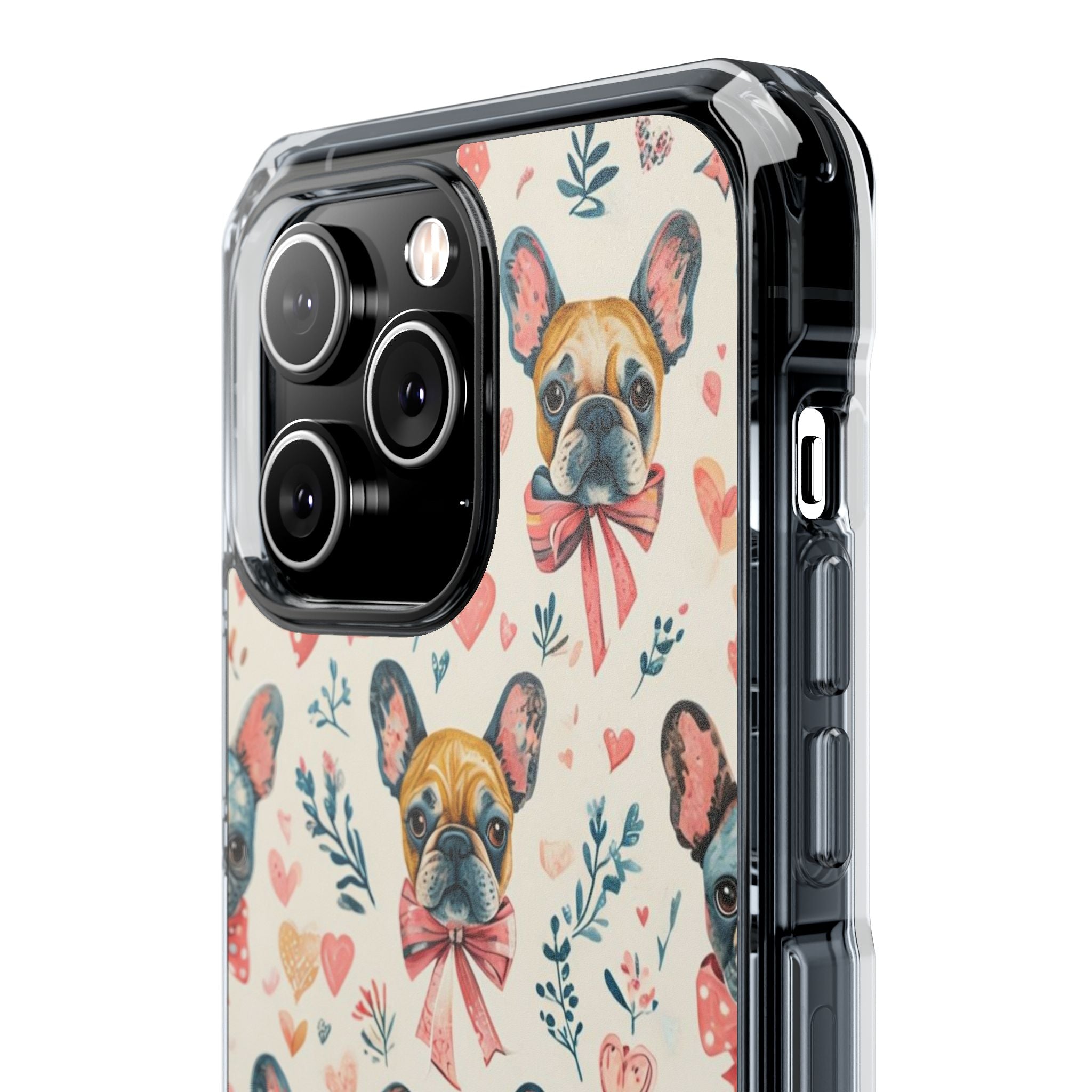 Puppy Love Protection Phone Case (Coquette/French)