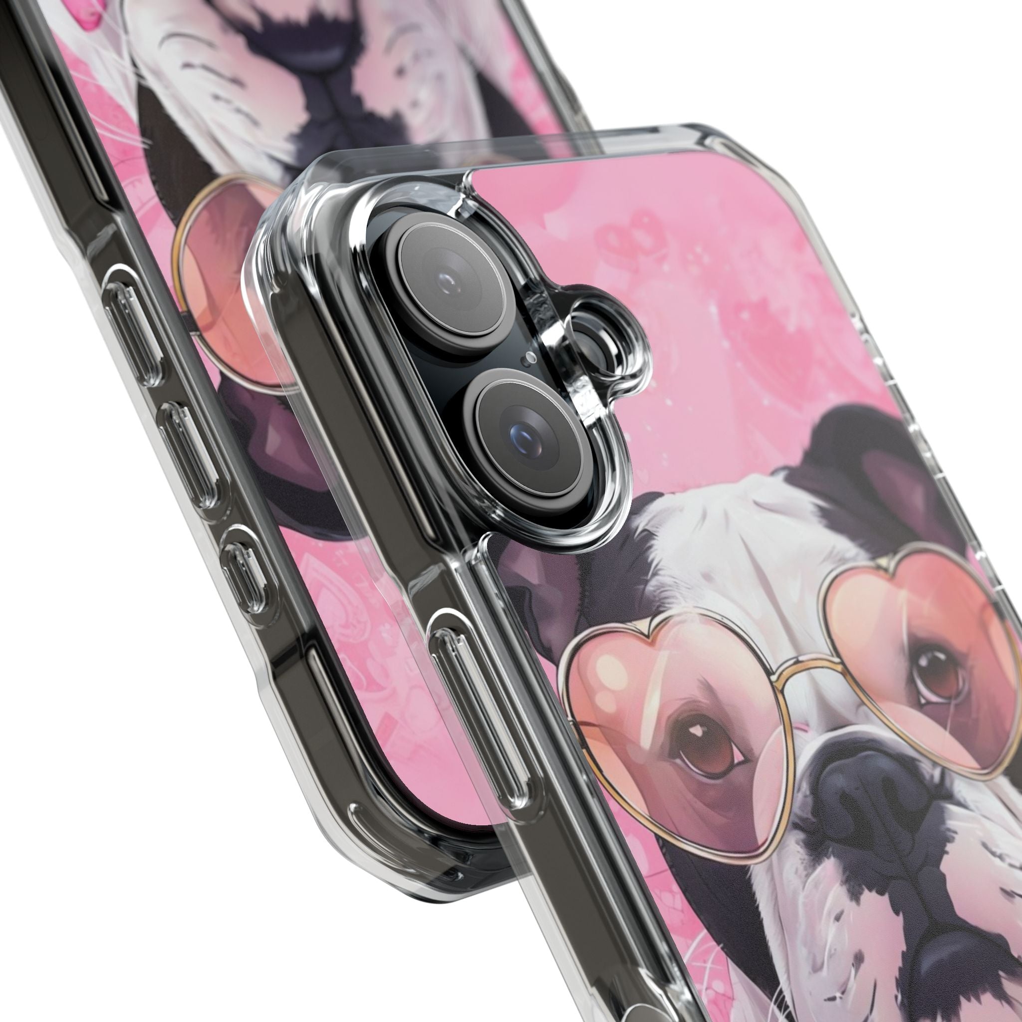 Puppy Love Valentine's Day Protection Phone Case (Black/English)