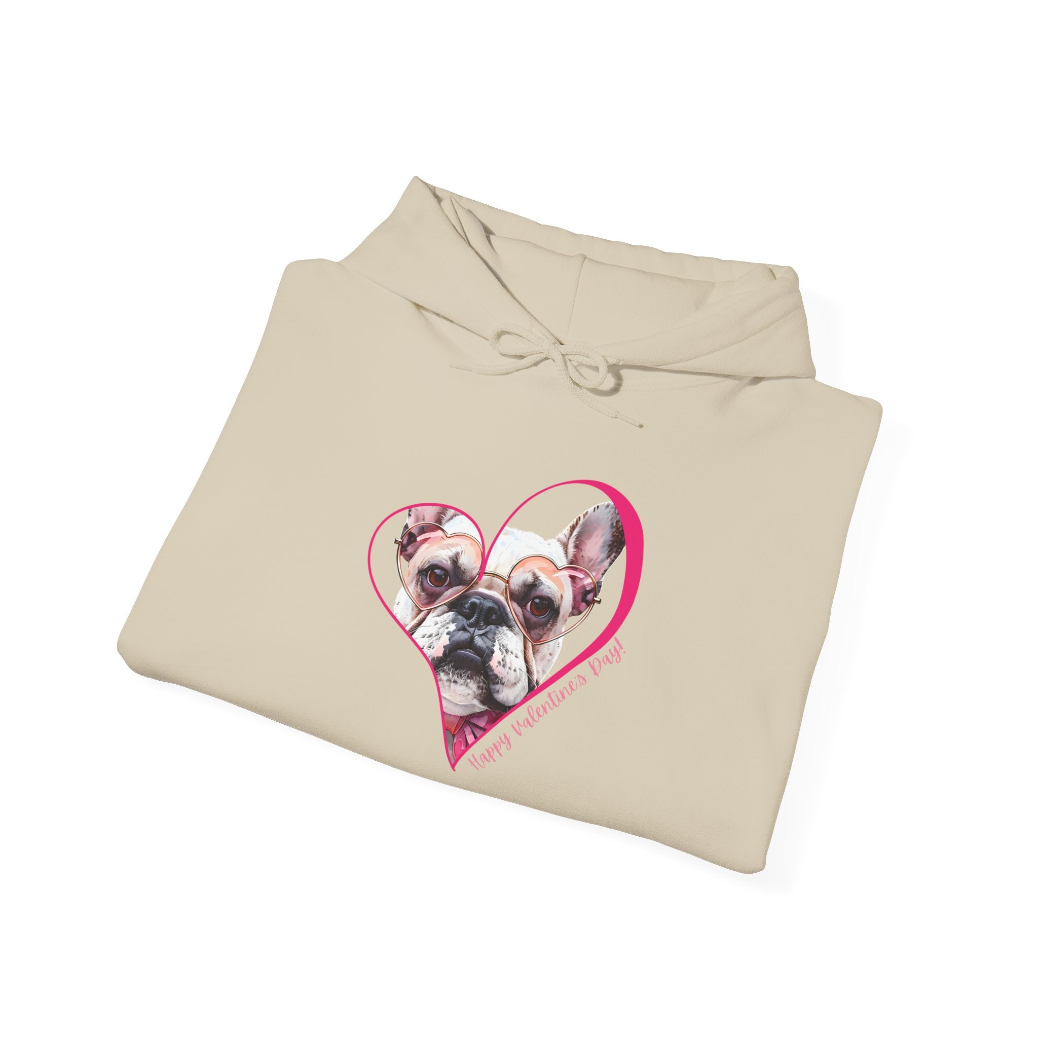 Personalized Paw-fect Love Valentine’s Unisex Heavy Blend™ Hooded Sweatshirt (French)