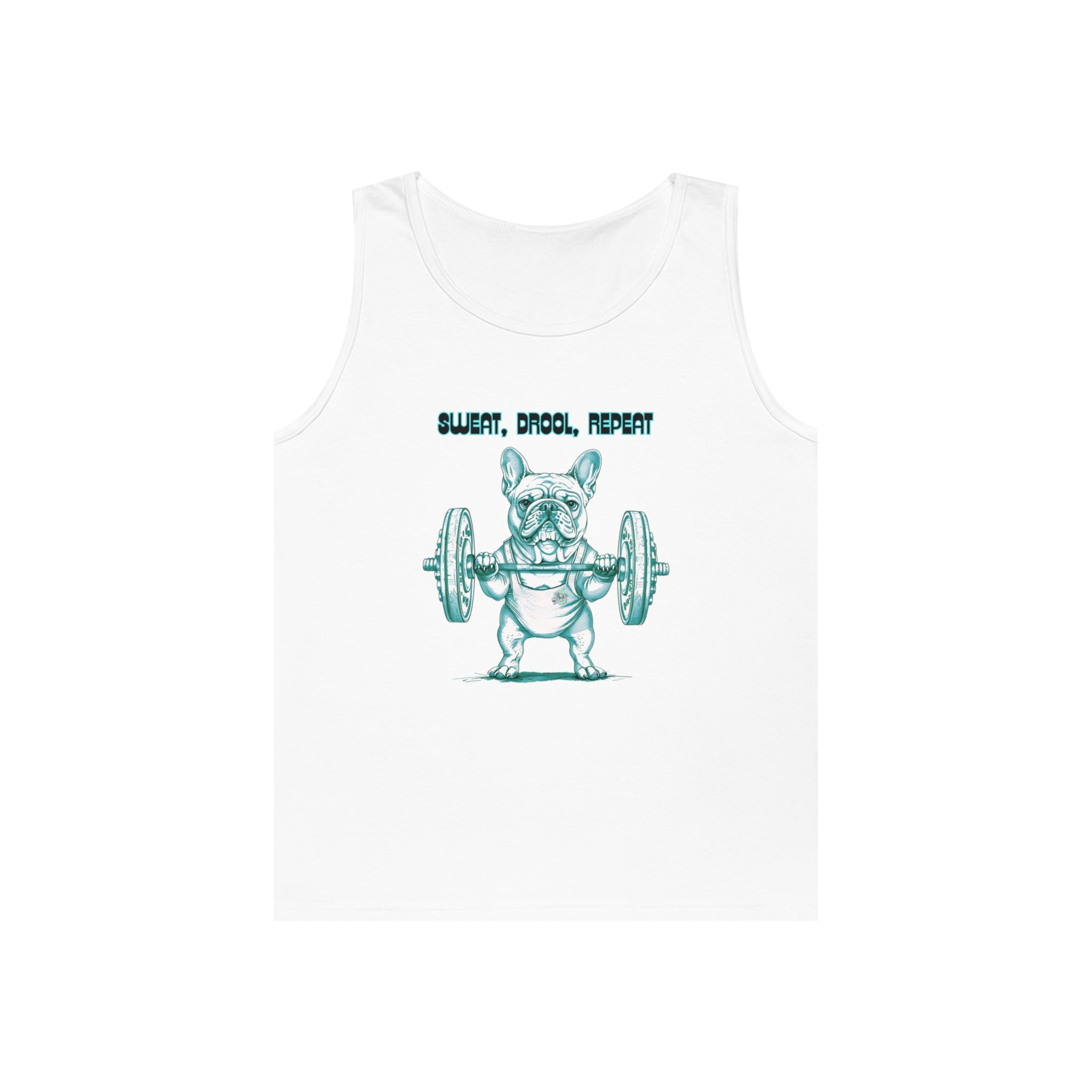 Tipsy Bully "Sweat, Drool, Repeat"  Unisex Tank Top French/Green)