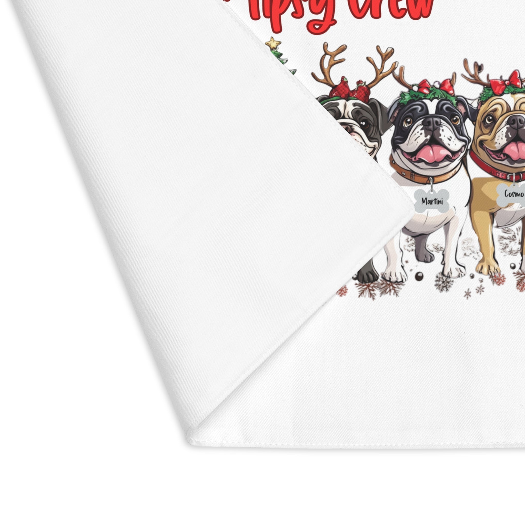 “Santa’s Tipsy Crew” placemat 1pc  (English)