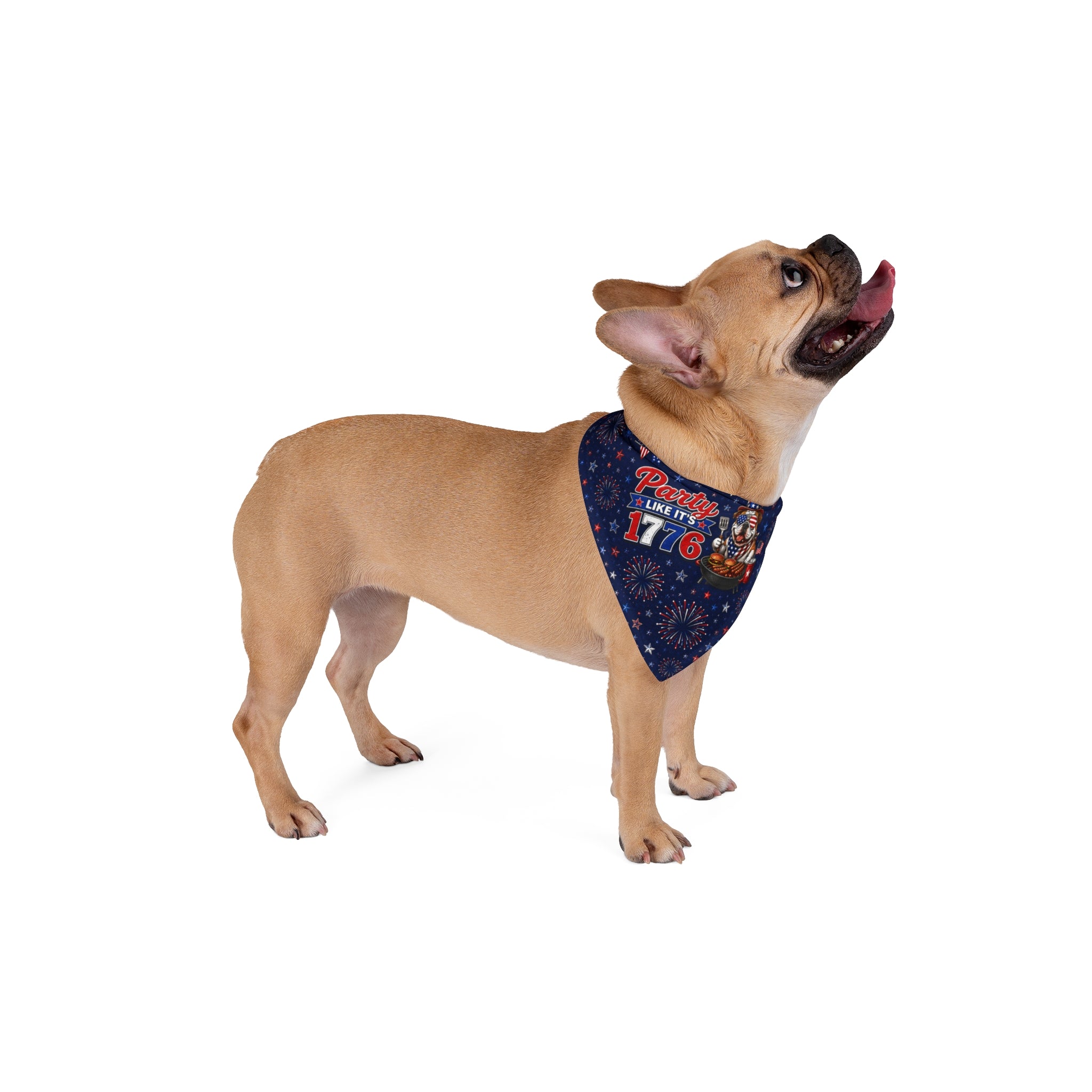 Party Like it's 1776 4th of July Dog Bandana (English)