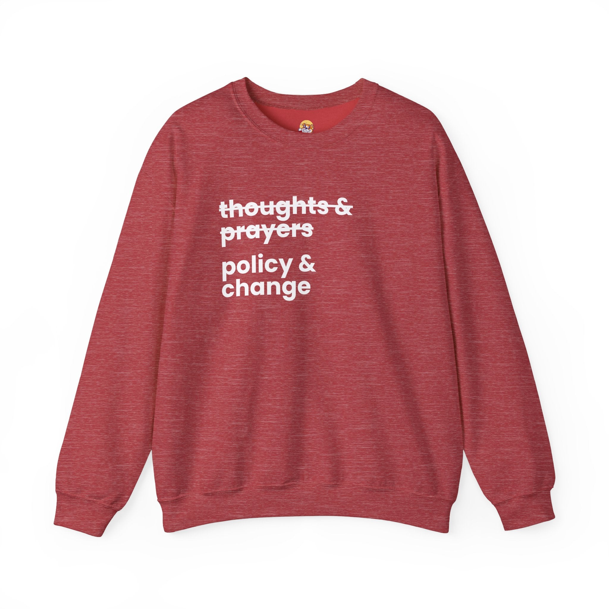 Policy & Change" Unisex Crew Neck Sweatshirt