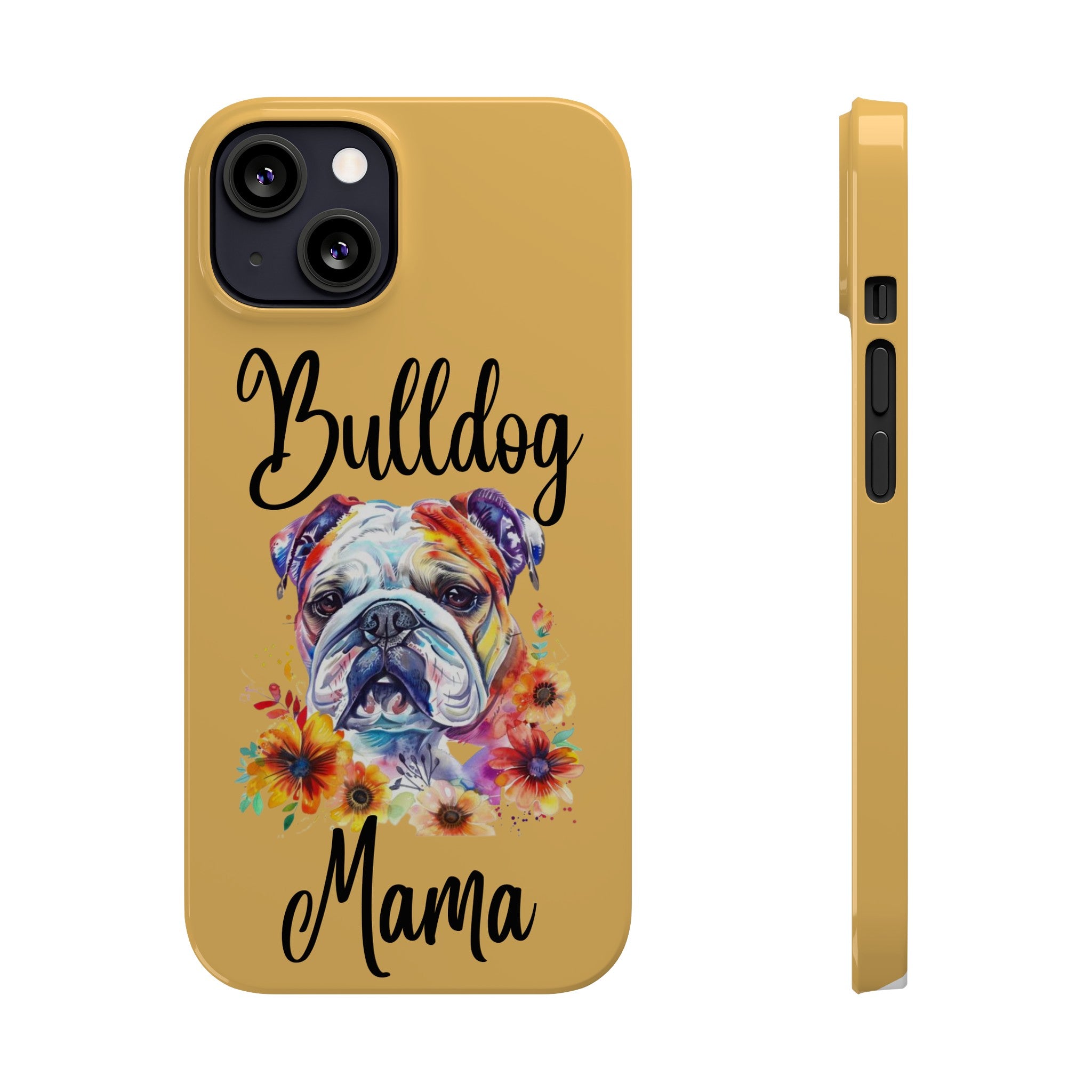 Bulldog iPhone Cases (Engish/watercolor)