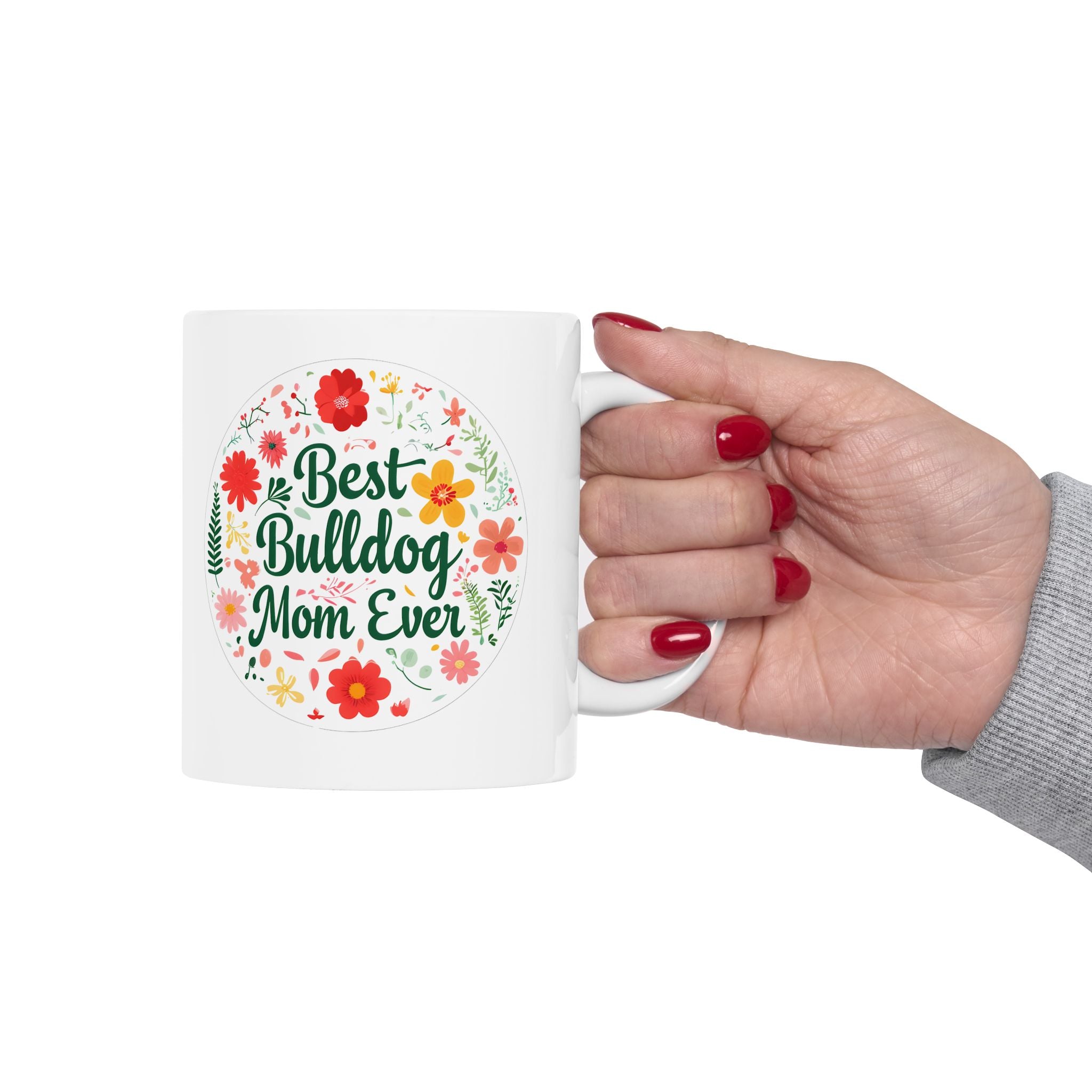 Bulldog Mom Coffee Mug (English/French)