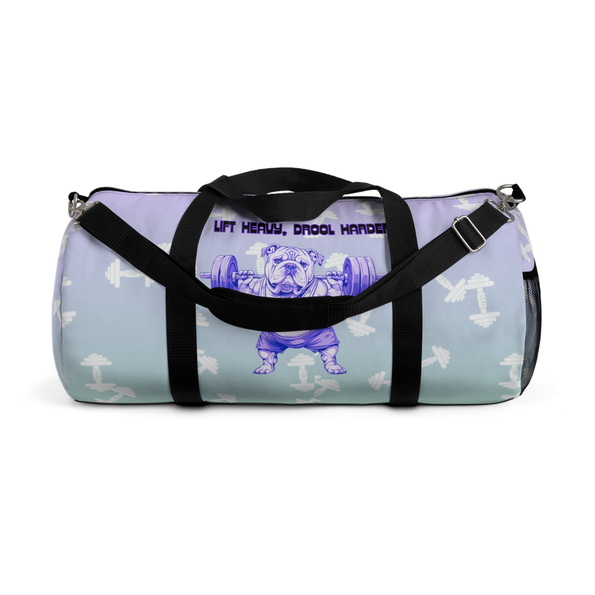 Tipsy Bully Ripped Bulldog Gym Bag (English/Purple)