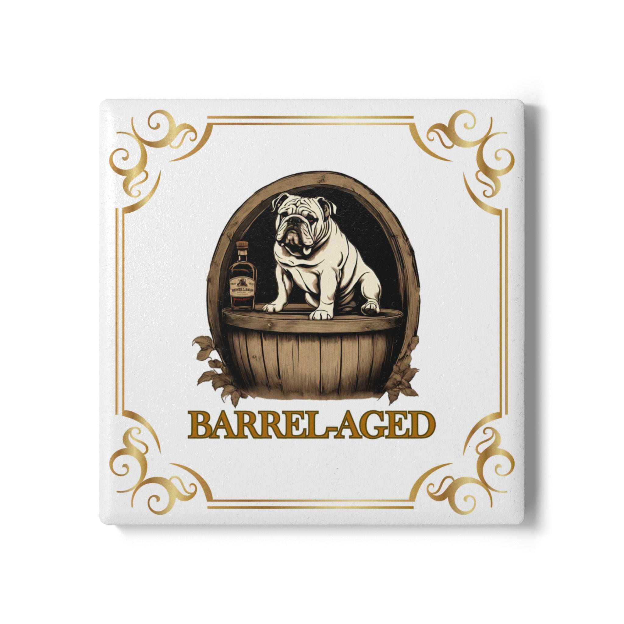 Barrel-Aged Ceramic Coaster (English)