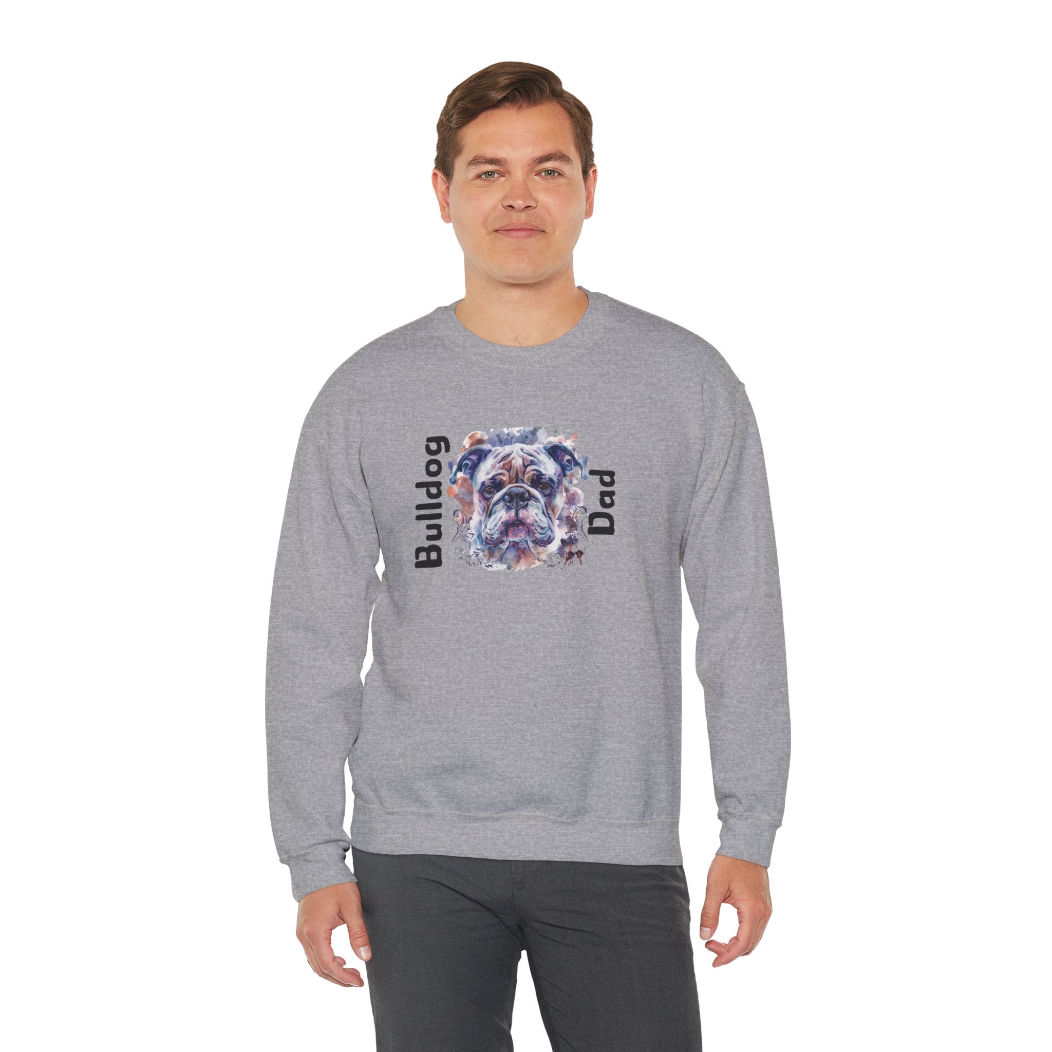 "Bulldog Dad" crew neck sweatshirt (English)