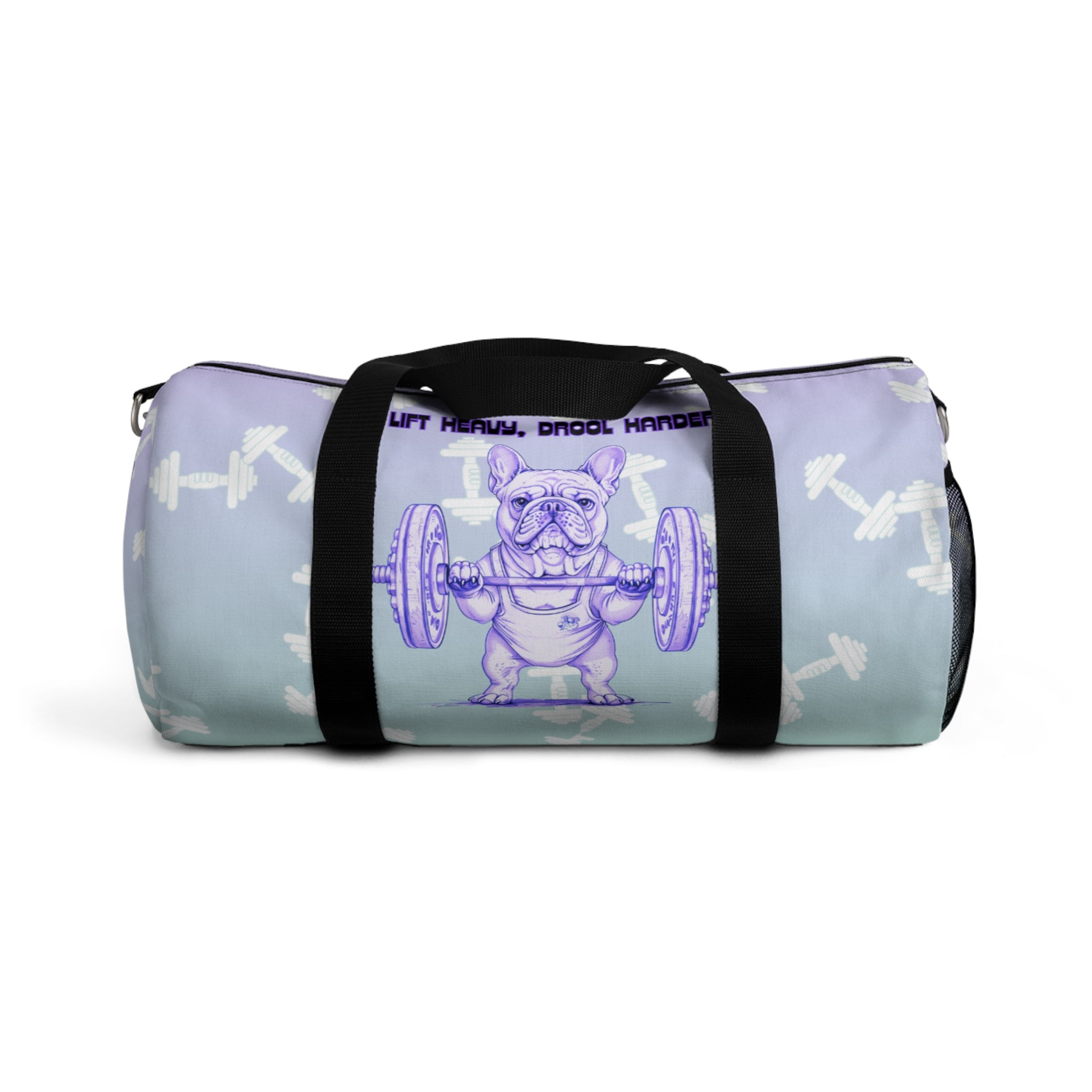 Tipsy Bully Ripped Bulldog Gym Bag (French/Purple)