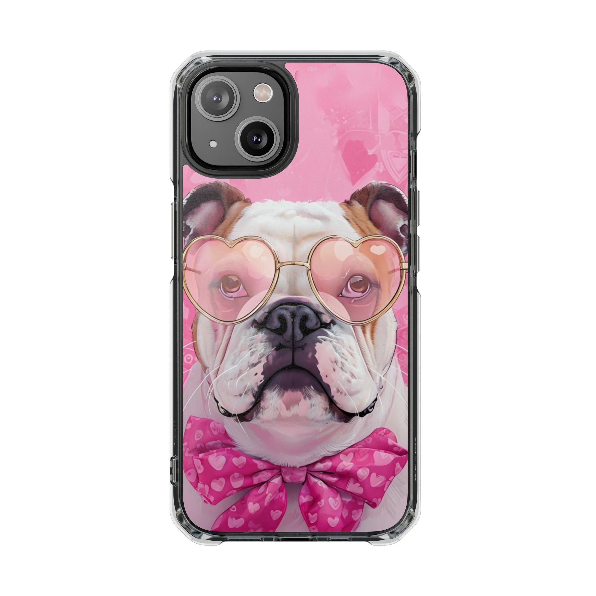 Puppy Love Protection Valentine's Day Phone Case (White/English)