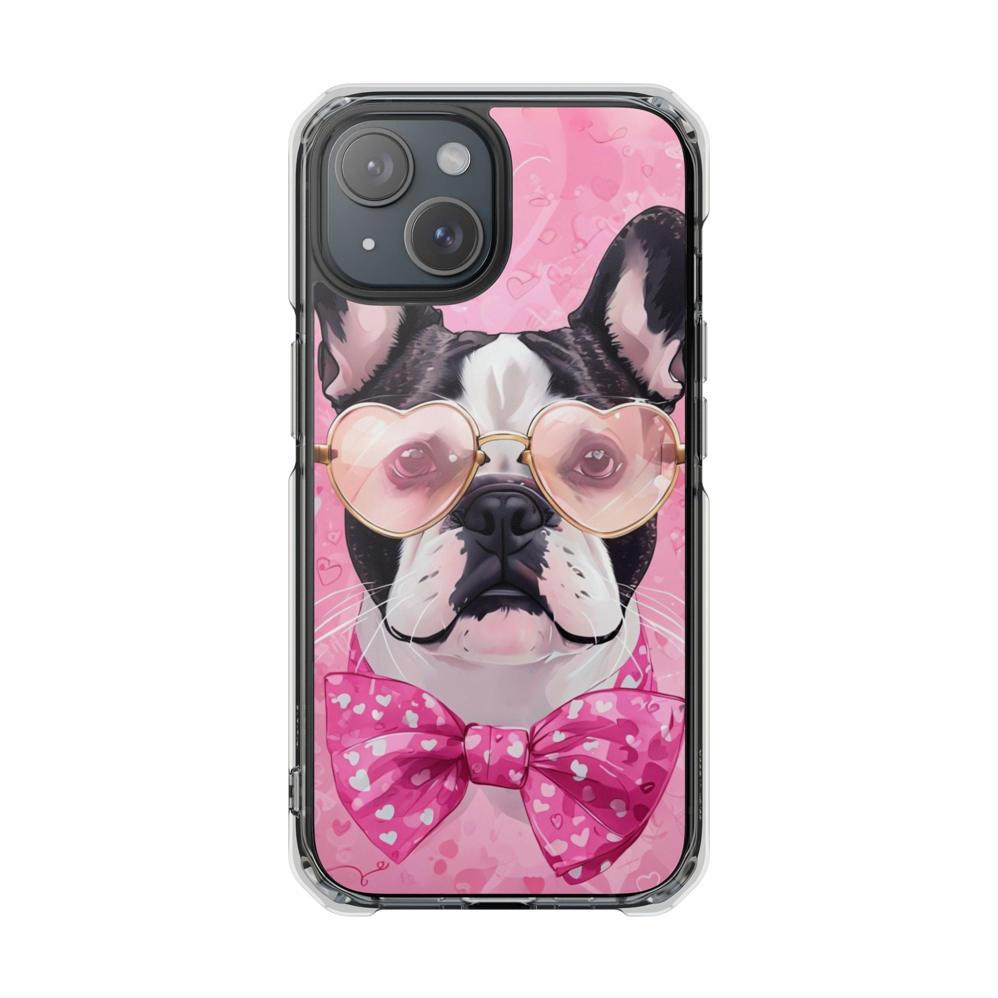 Puppy Love Protection Valentine's Day Phone Case (French)