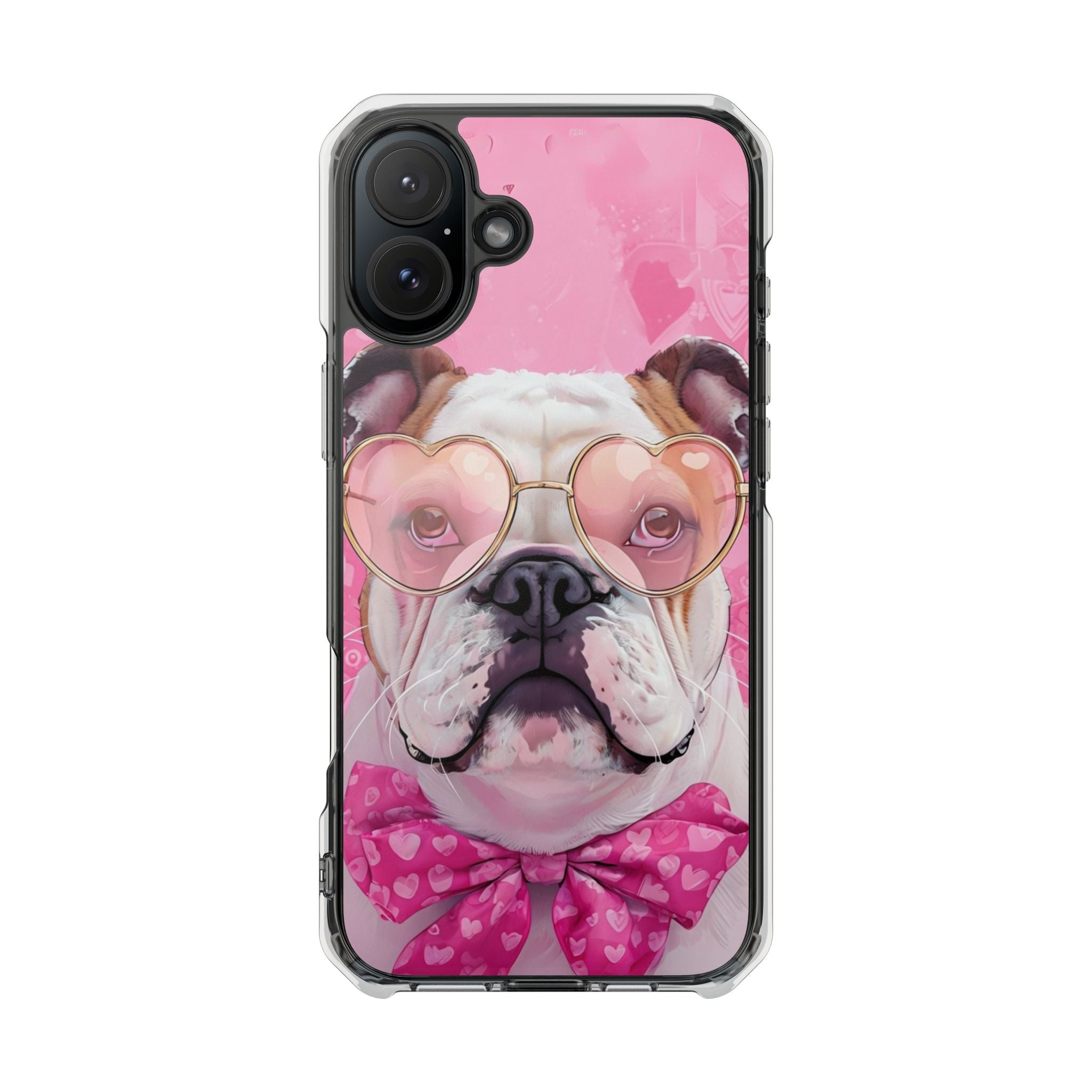 Puppy Love Protection Valentine's Day Phone Case (White/English)