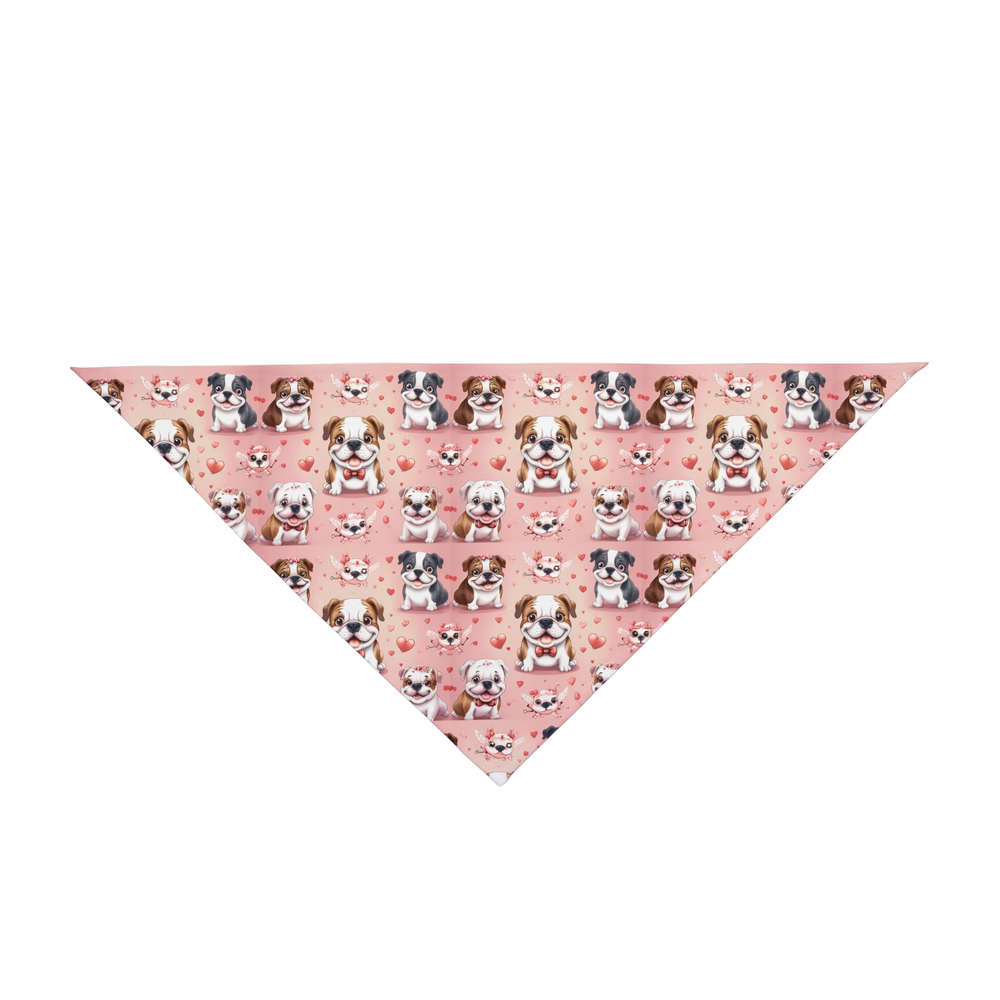 Valentine's Day Bulldog Dog Bandana: For the Love of Bulldogs (English)