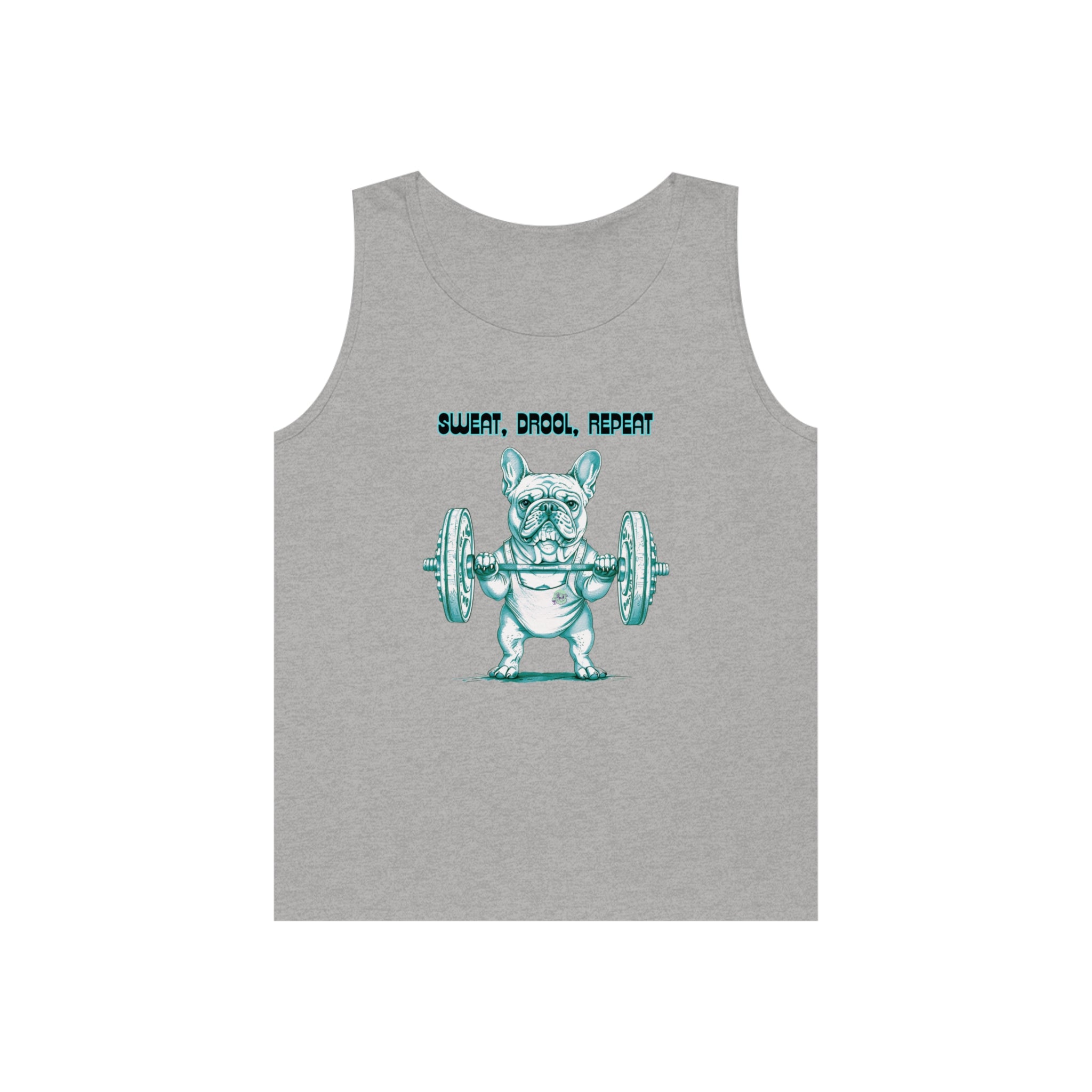 Tipsy Bully "Sweat, Drool, Repeat"  Unisex Tank Top French/Green)