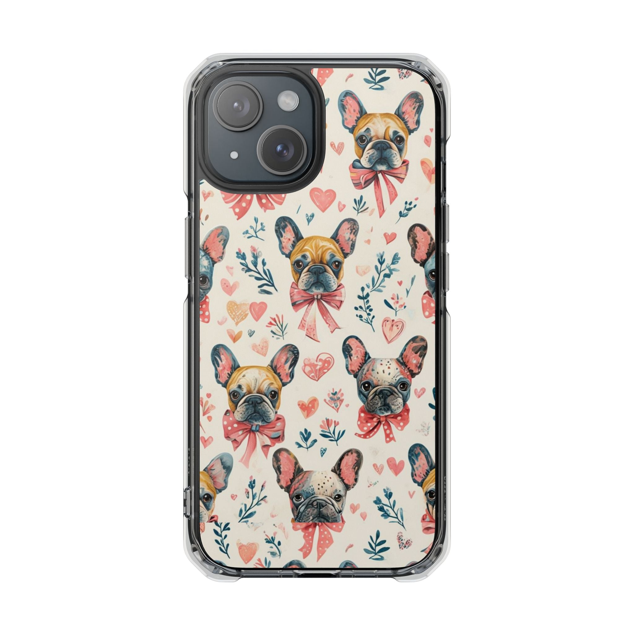 Puppy Love Protection Phone Case (Coquette/French)