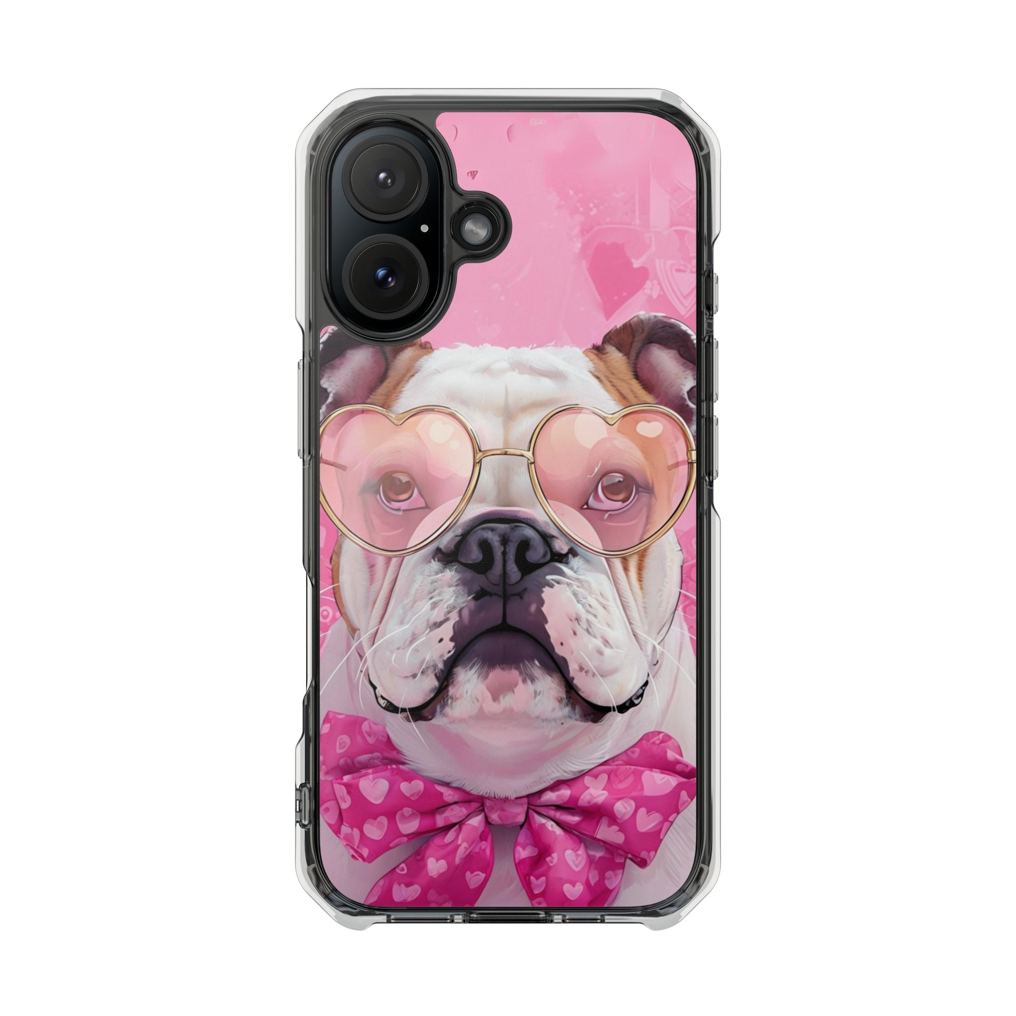 Puppy Love Protection Valentine's Day Phone Case (White/English)