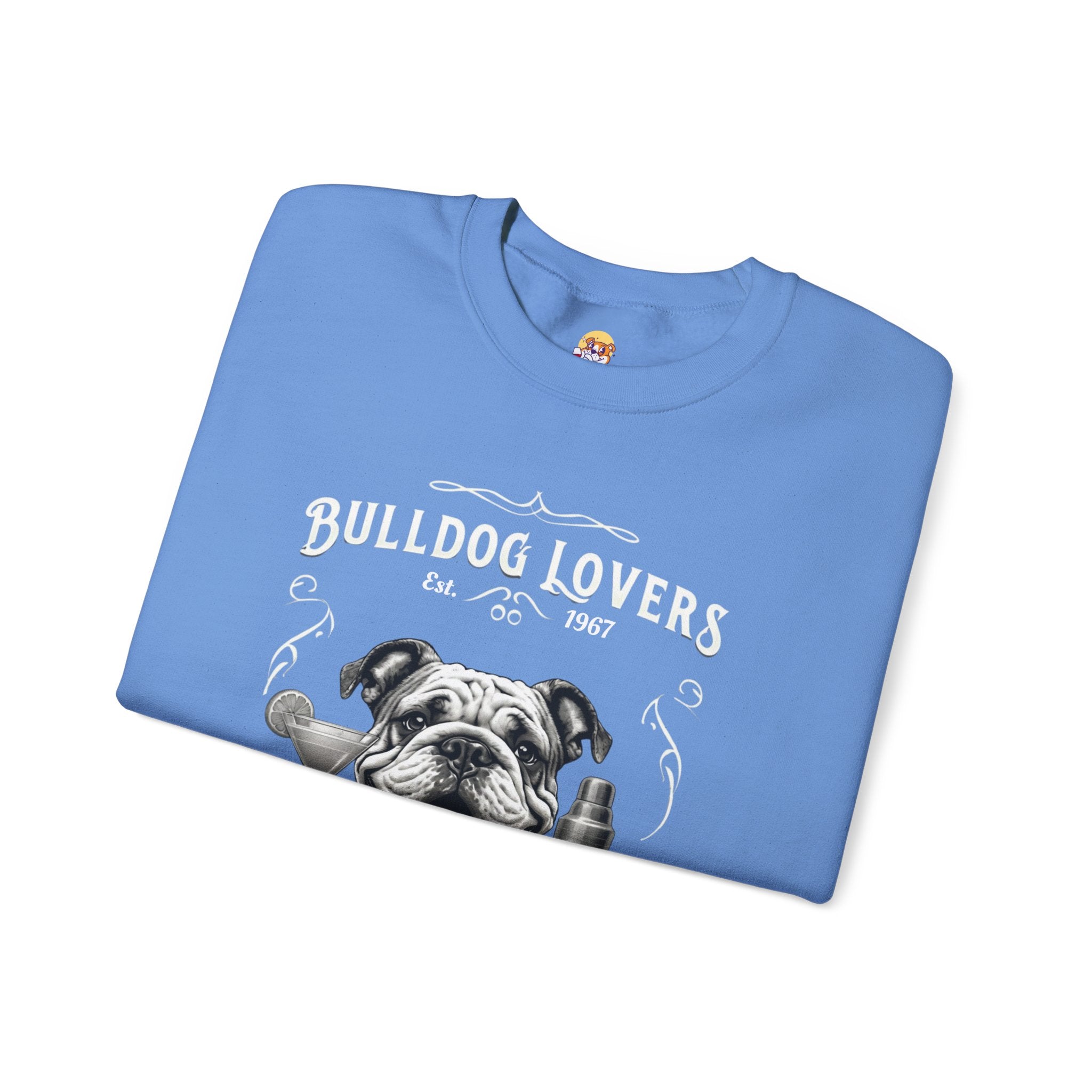 Bulldog Lovers Social Club Unisex Heavy Blend™ Crewneck Sweatshirt (English/Cocktail)