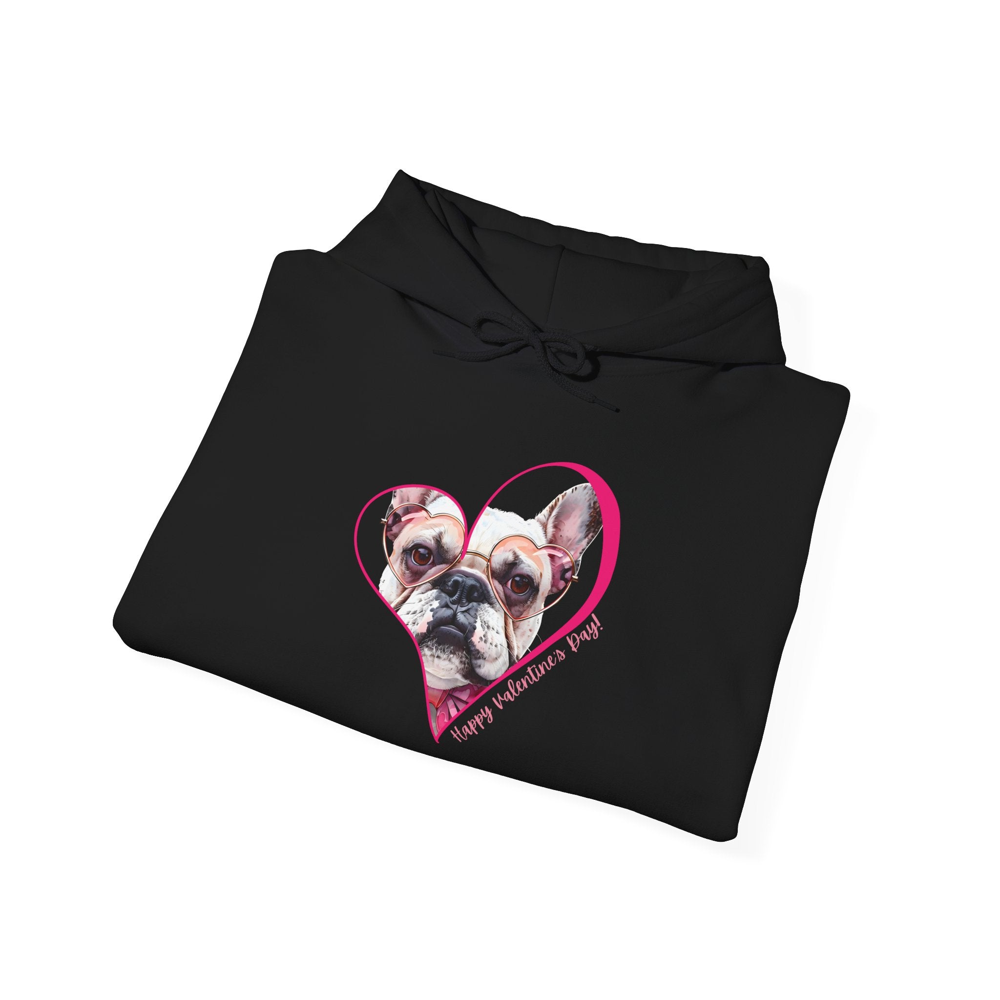 Personalized Paw-fect Love Valentine’s Unisex Heavy Blend™ Hooded Sweatshirt (French)