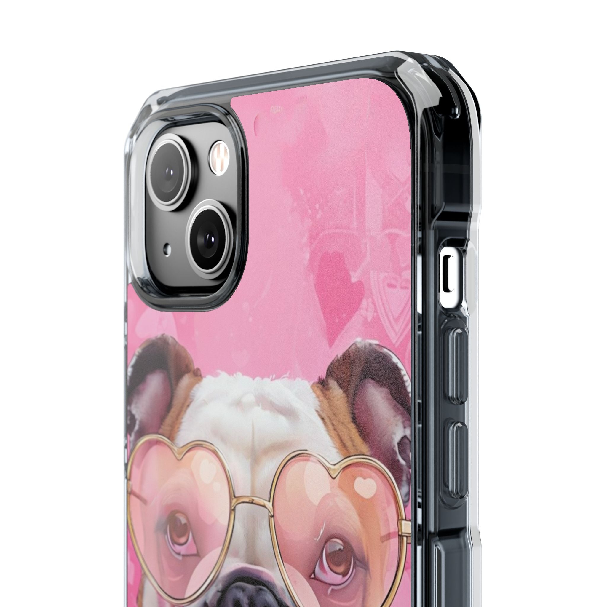 Puppy Love Protection Valentine's Day Phone Case (White/English)