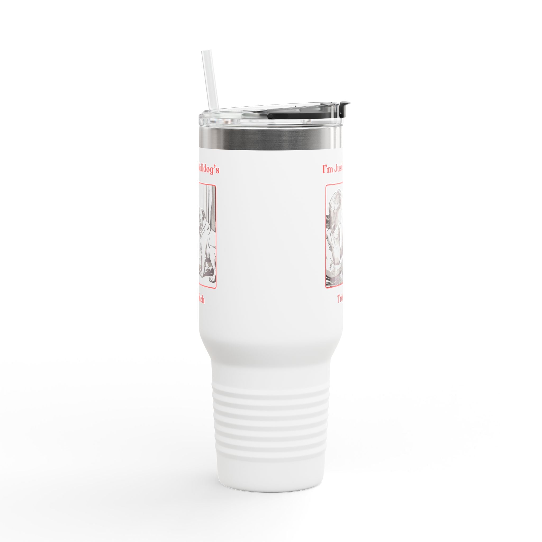 Treat Bitch 40oz Insulated Travel Mug (English)