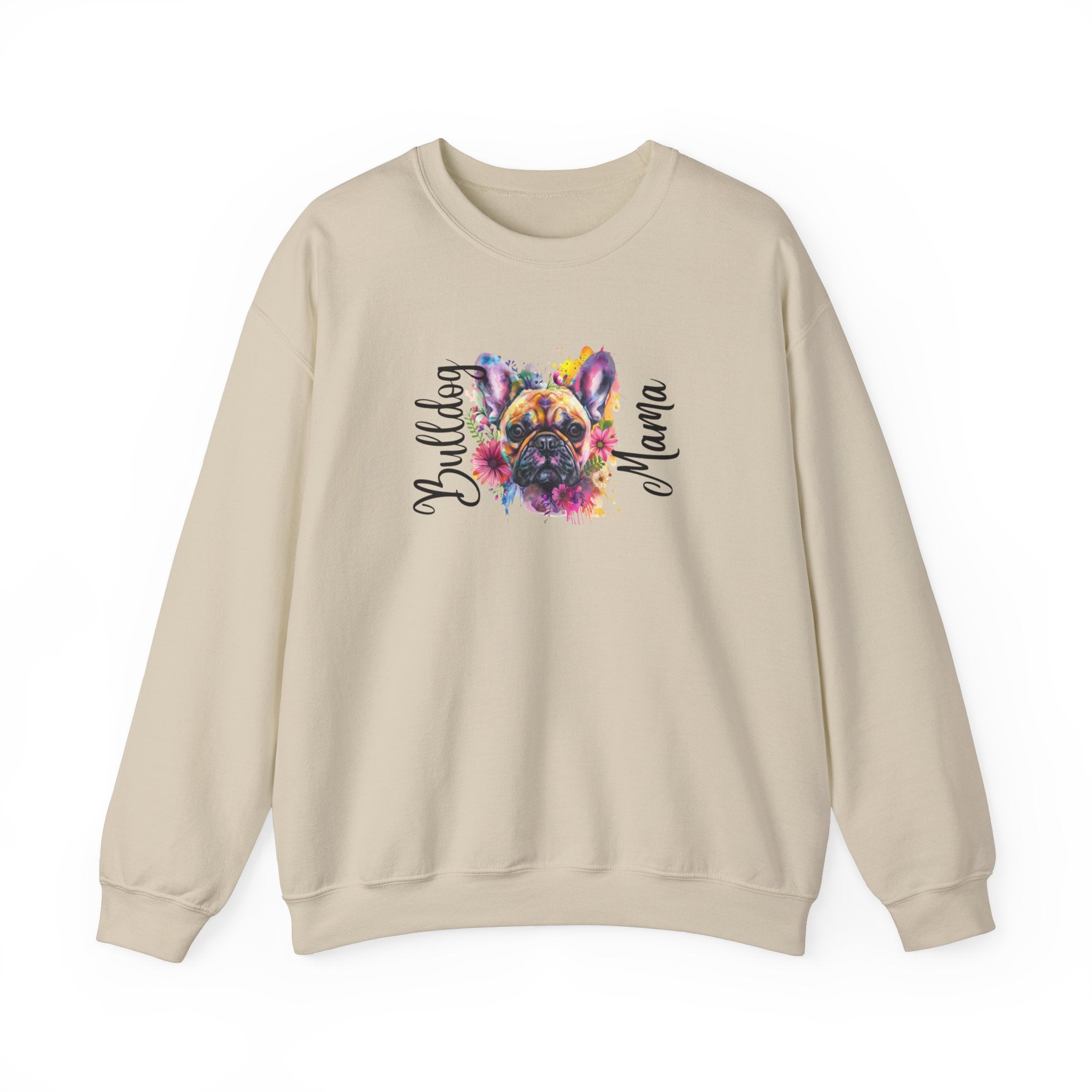 "Bulldog Mama" crew neck sweatshirt (French)