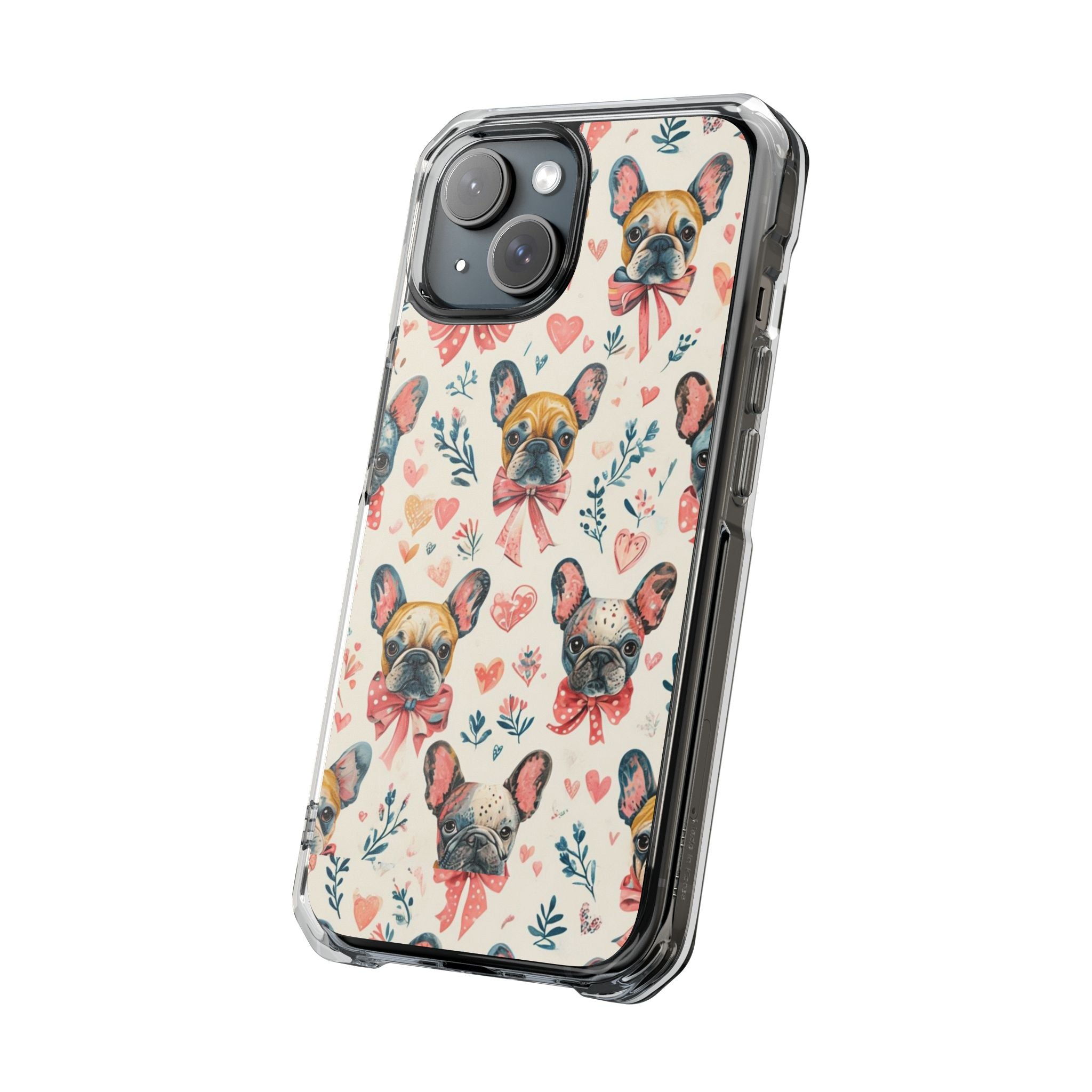 Puppy Love Protection Phone Case (Coquette/French)