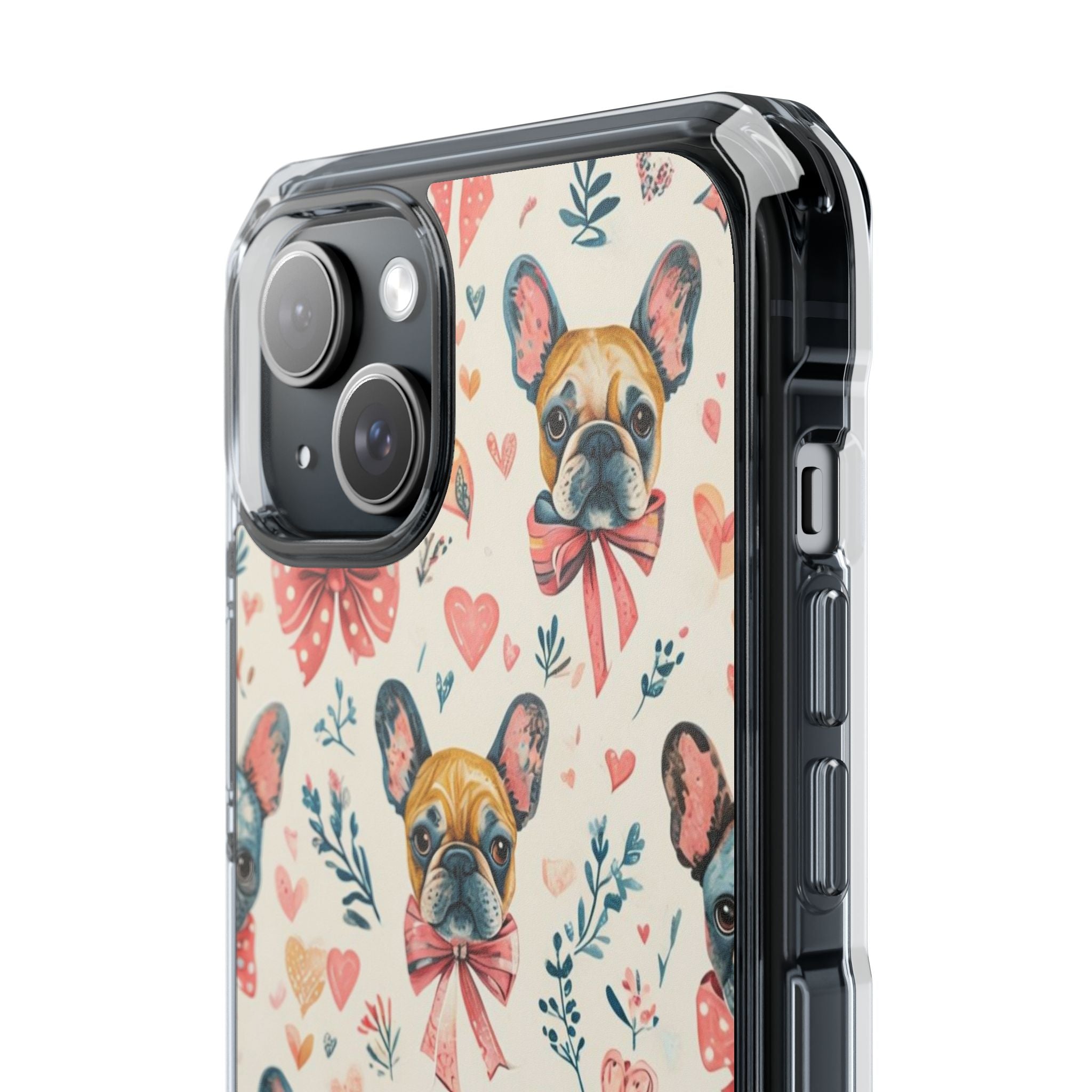 Puppy Love Protection Phone Case (Coquette/French)