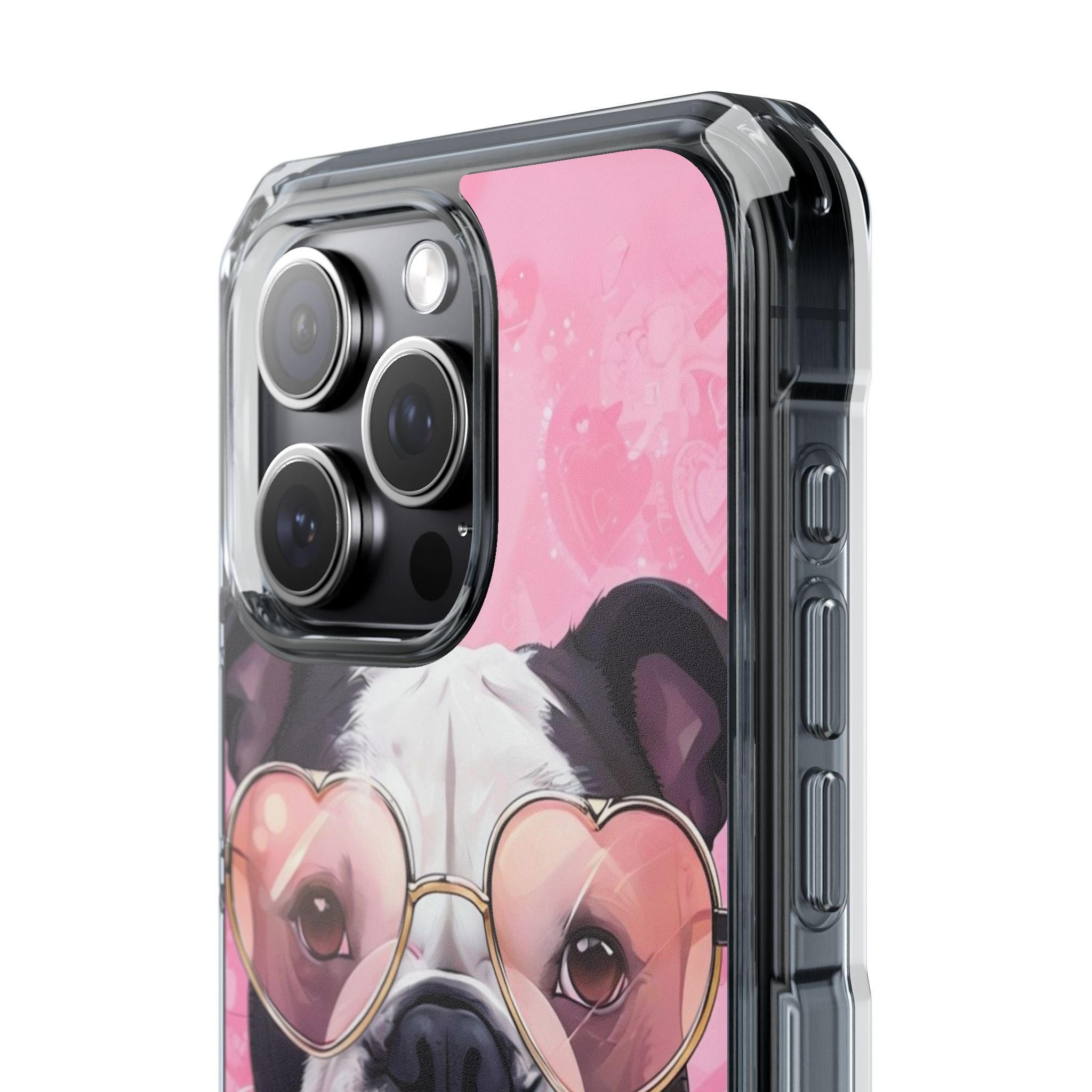 Puppy Love Valentine's Day Protection Phone Case (Black/English)