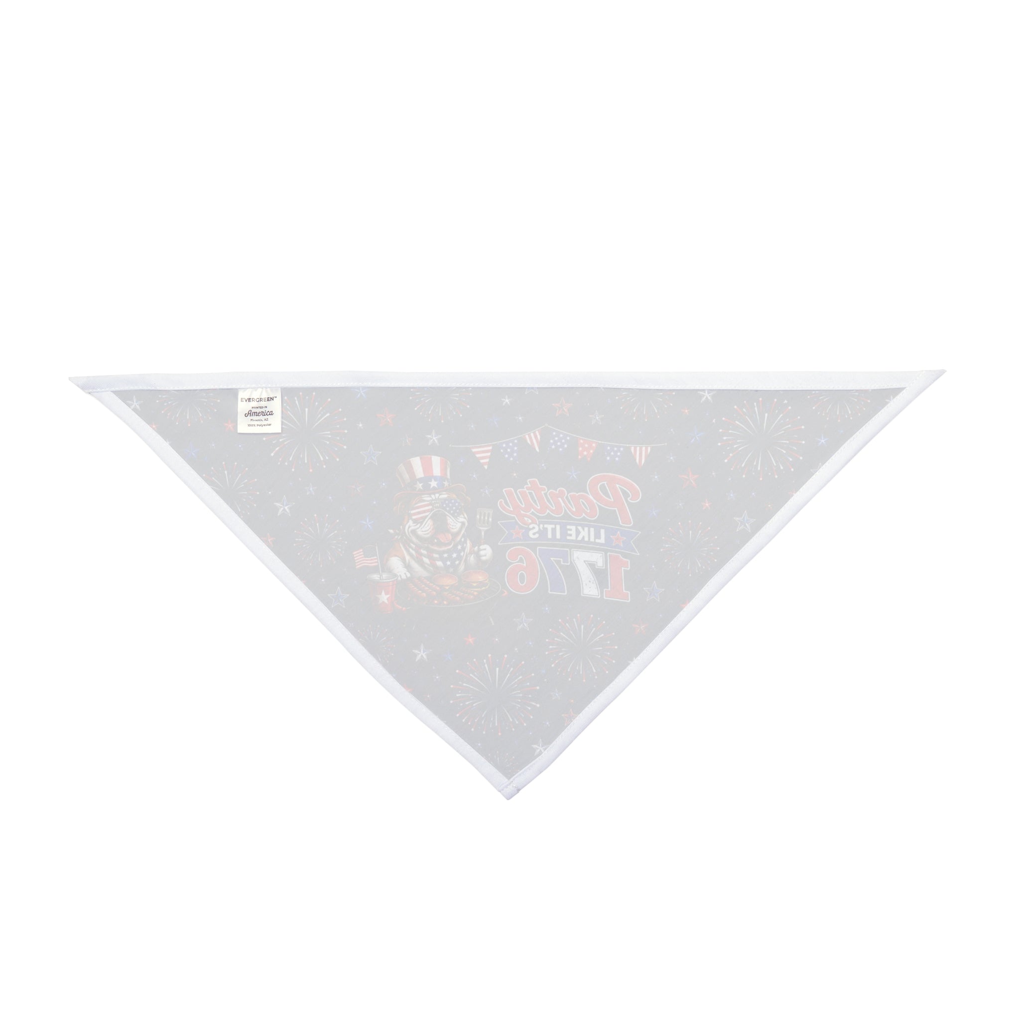 Party Like it's 1776 4th of July Dog Bandana (English)