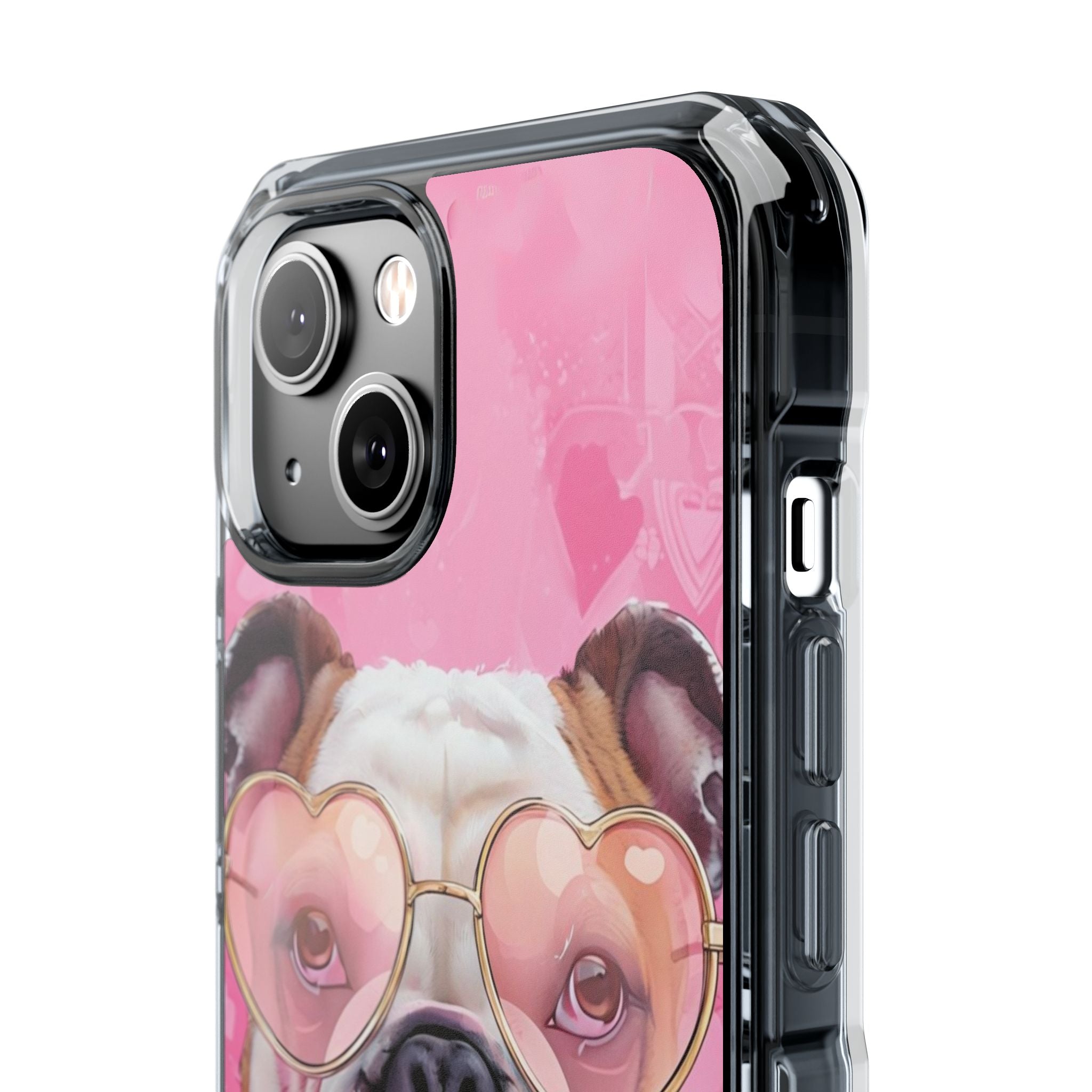 Puppy Love Protection Valentine's Day Phone Case (White/English)