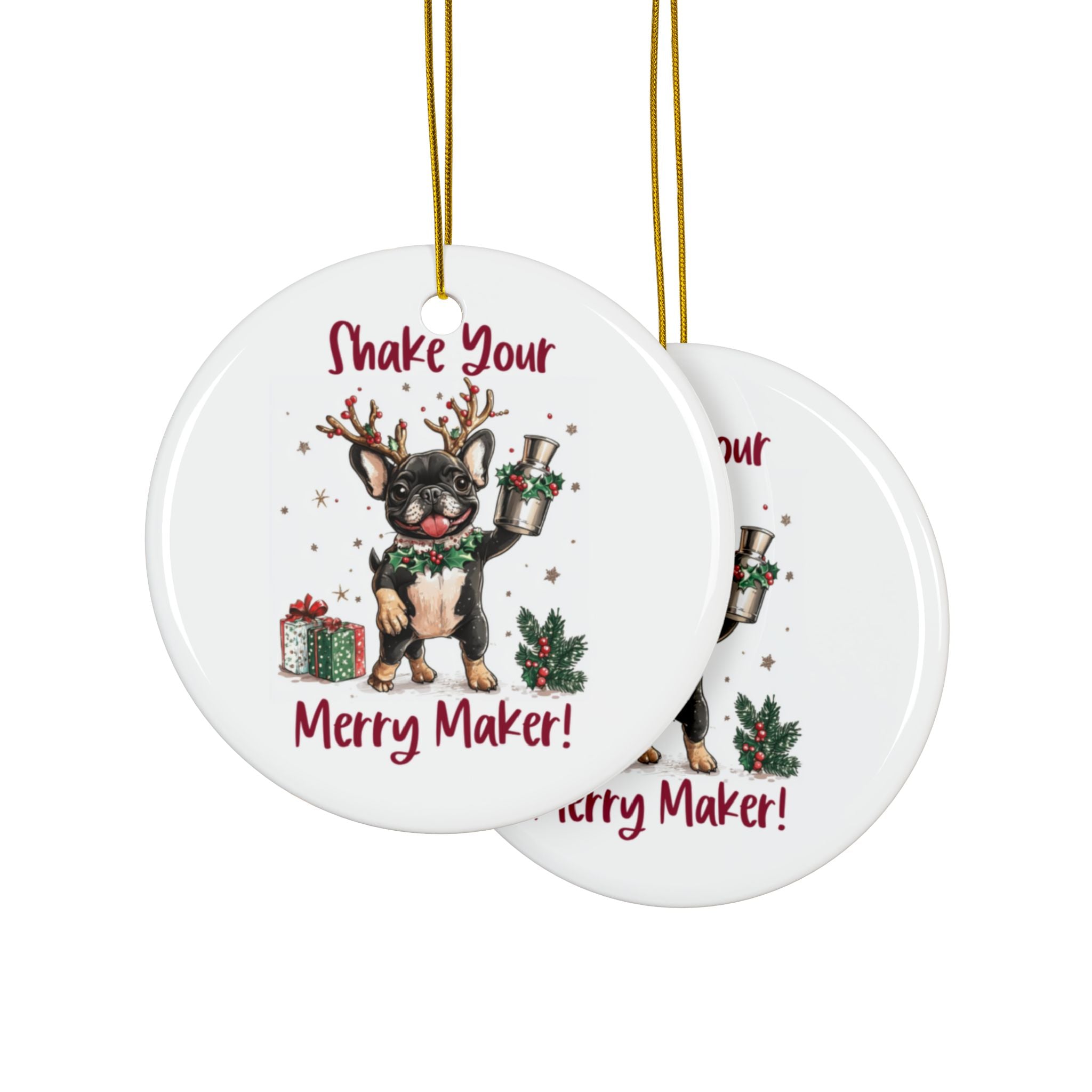 Shake Your Merry Maker Xmas Ornament (1pc, 3pcs, 5pcs, 10pcs/French)